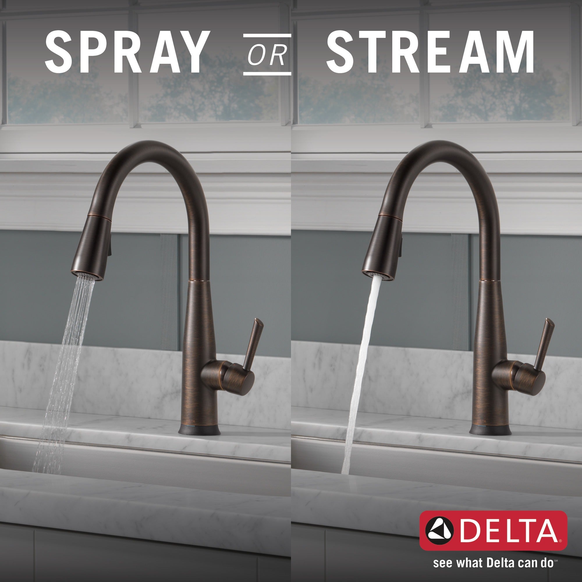Delta Essa® Single Handle Pull-Down Kitchen Faucet with Touch<sub>2</sub>O® Technology