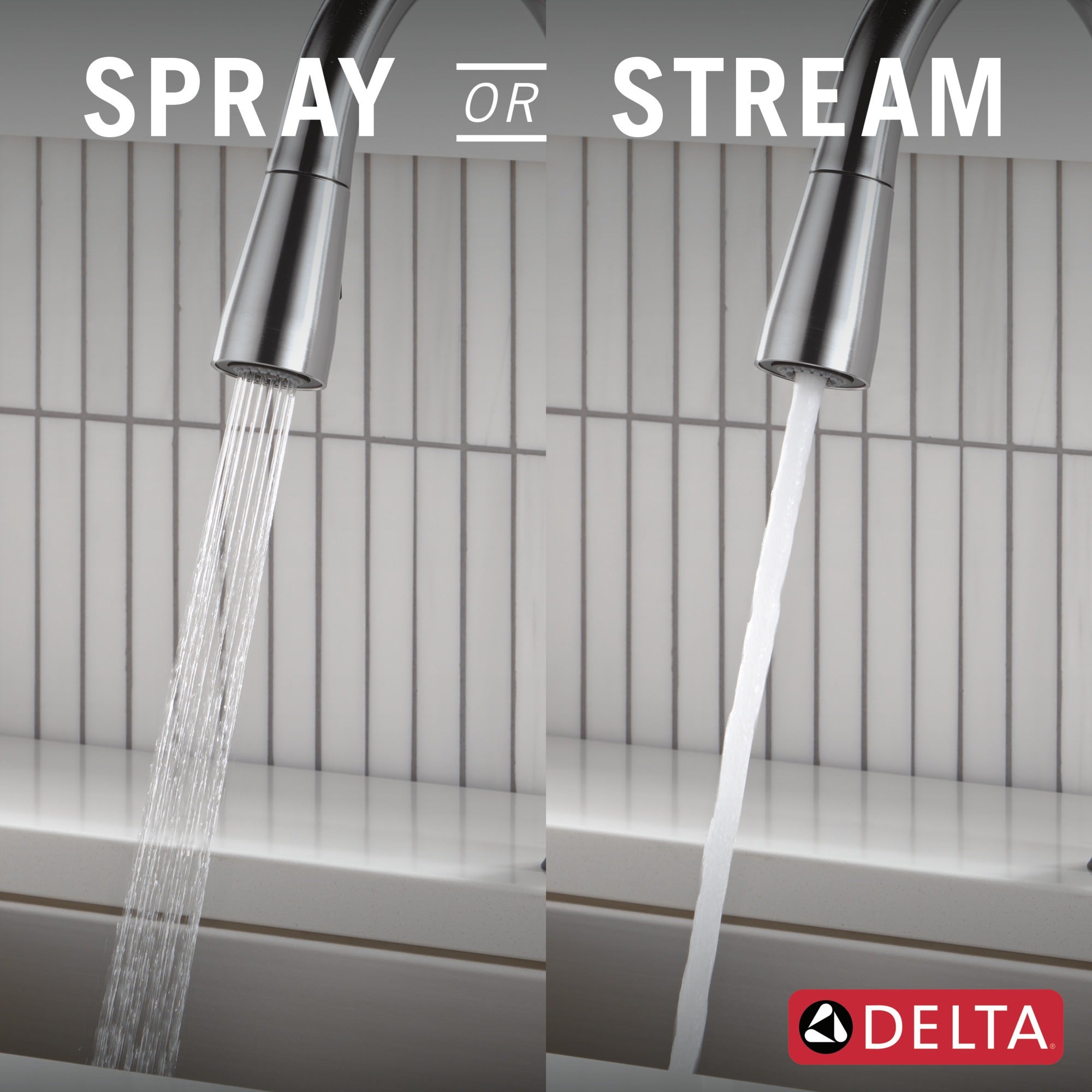 Delta Essa® Touch<sub>2</sub>O® Technology Kitchen Faucet with Touchless Technology