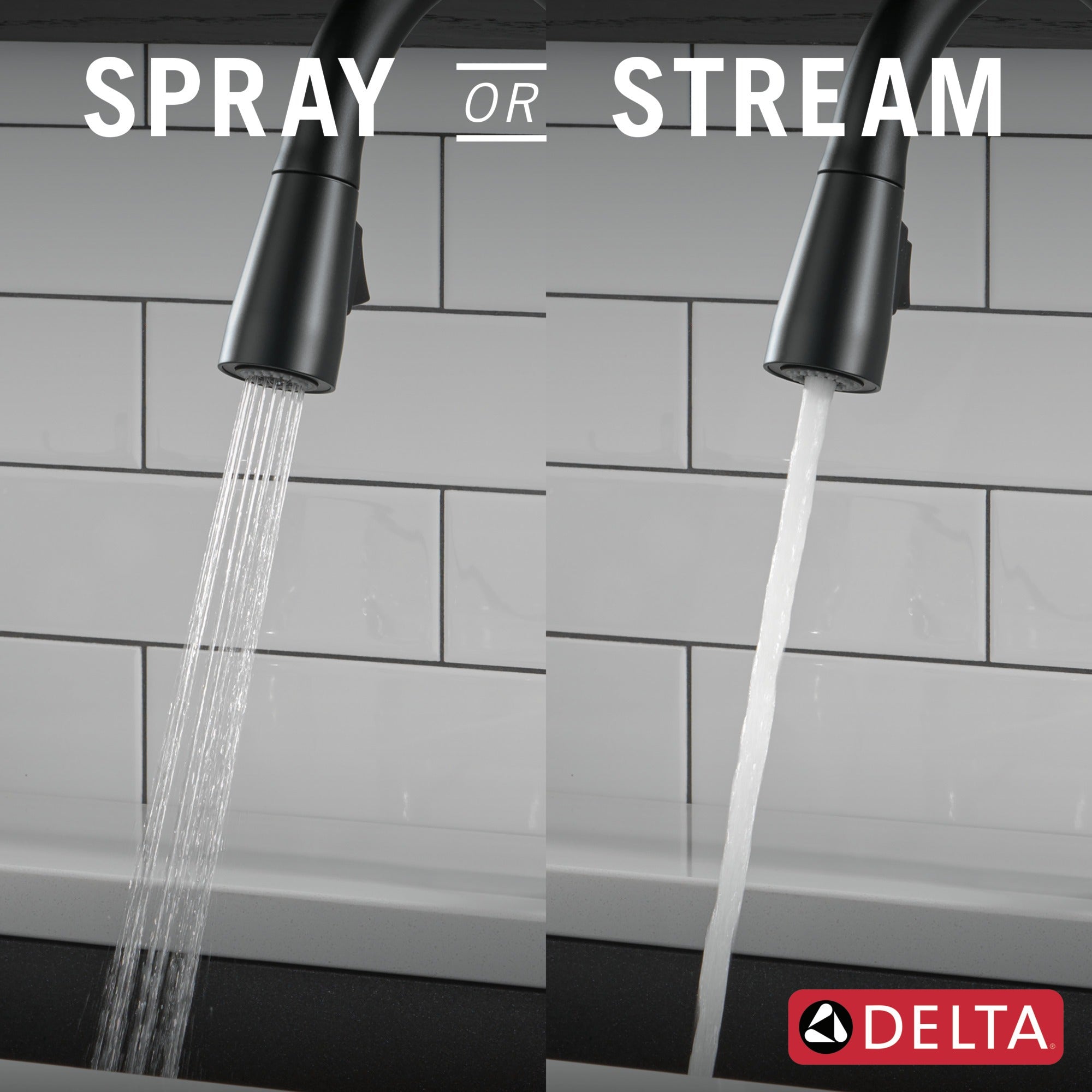Delta Essa® Touch<sub>2</sub>O® Technology Kitchen Faucet with Touchless Technology