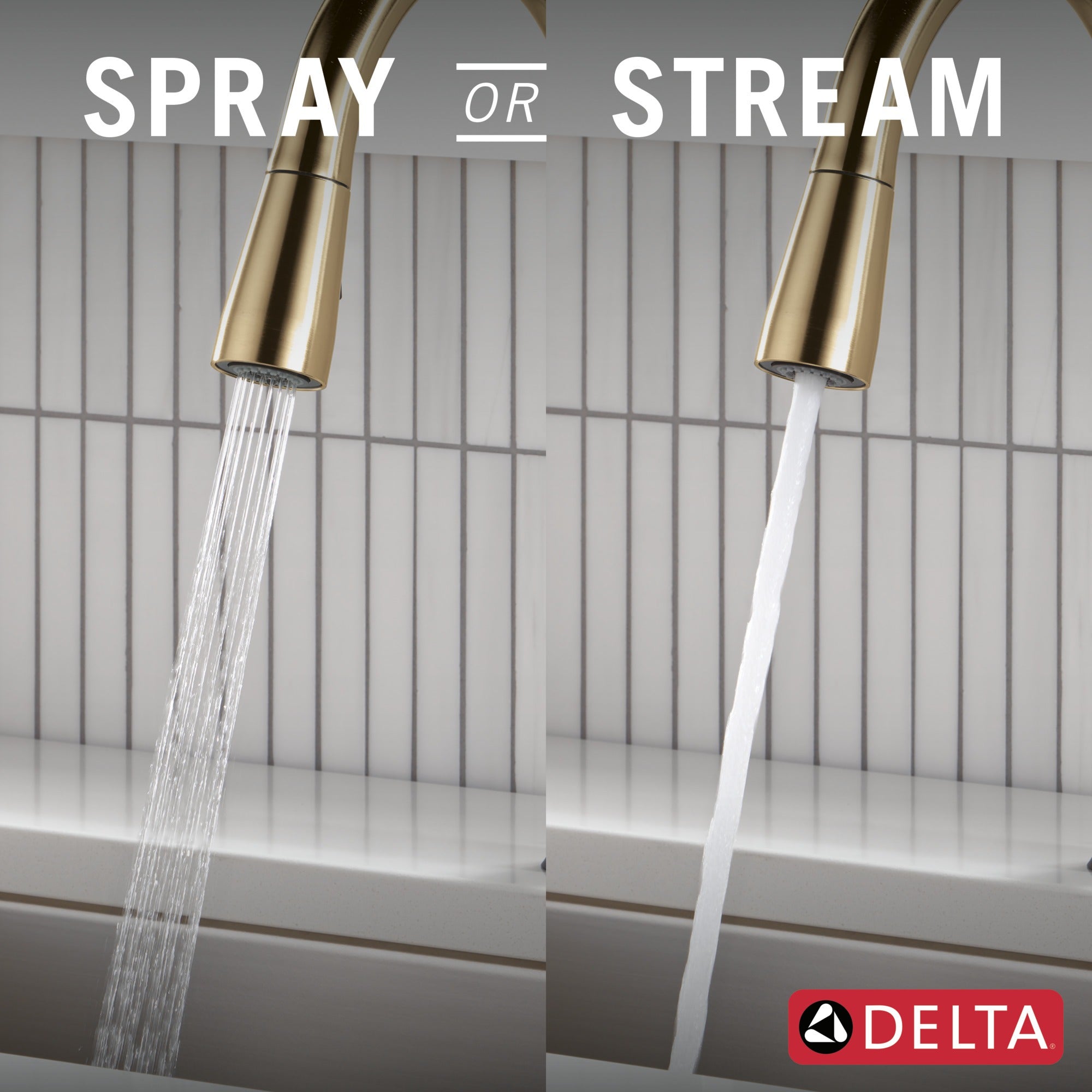 Delta Essa® Touch<sub>2</sub>O® Technology Kitchen Faucet with Touchless Technology