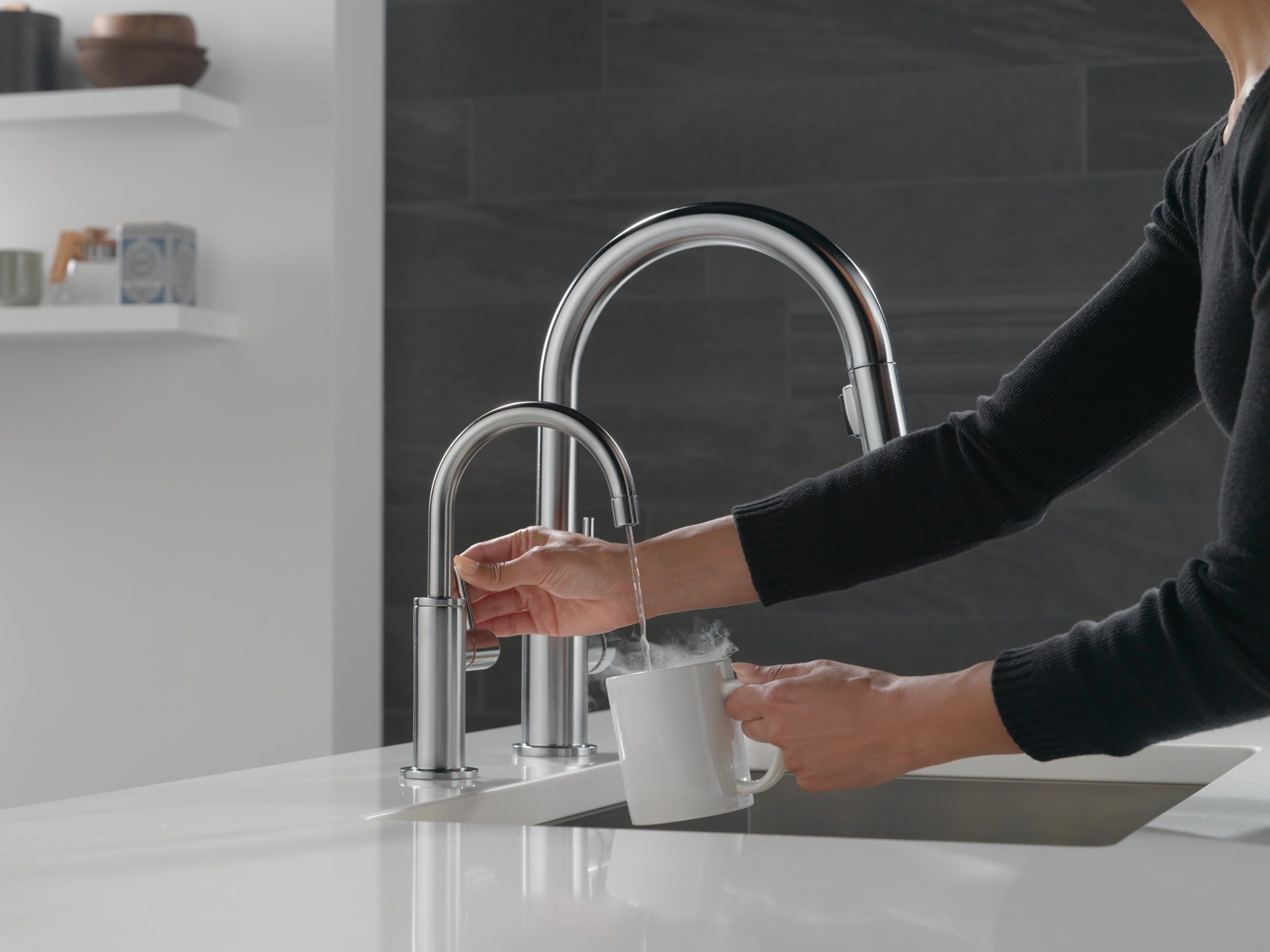 Delta Trinsic® Single Handle Pull-Down Kitchen Faucet