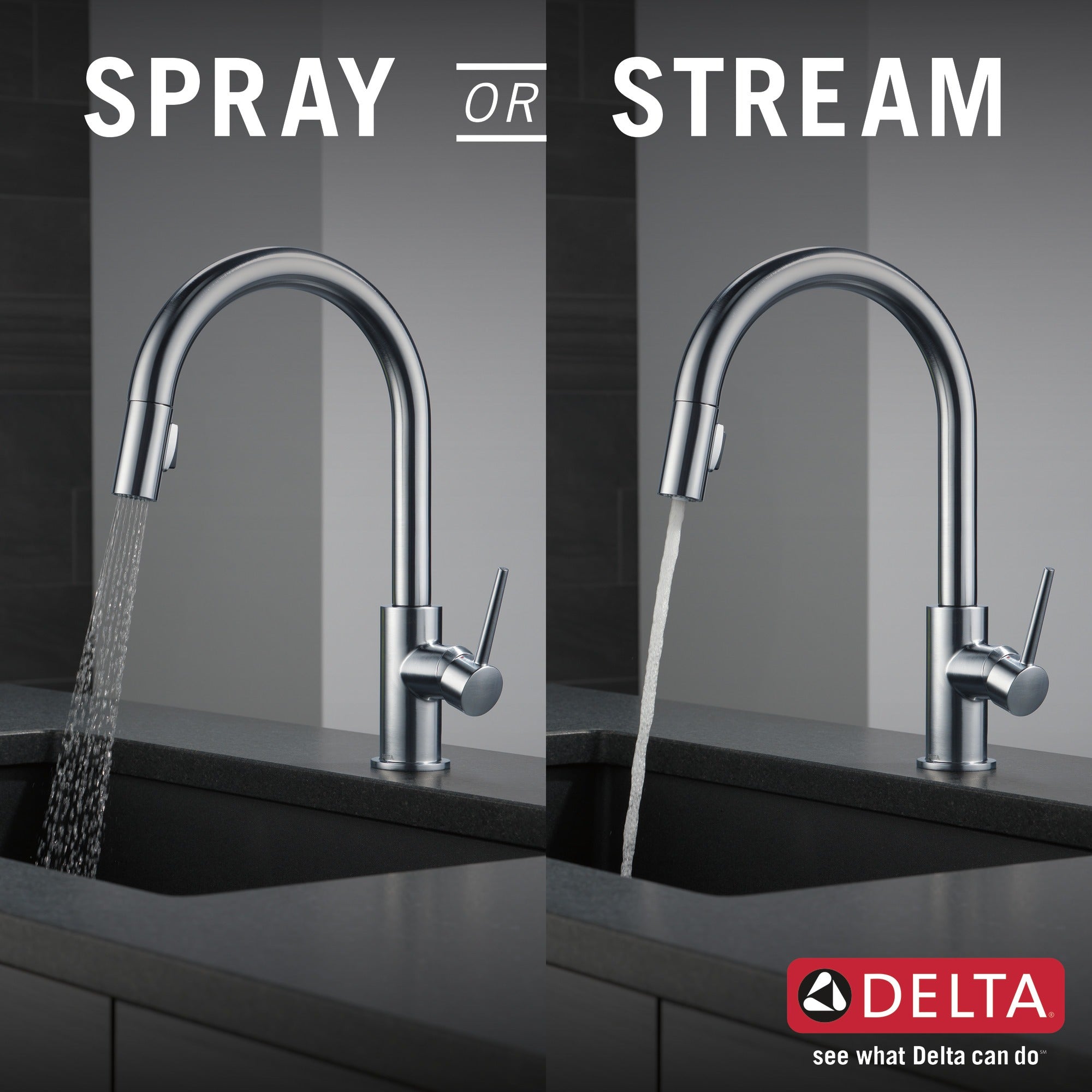 Delta Trinsic® Single Handle Pull-Down Kitchen Faucet