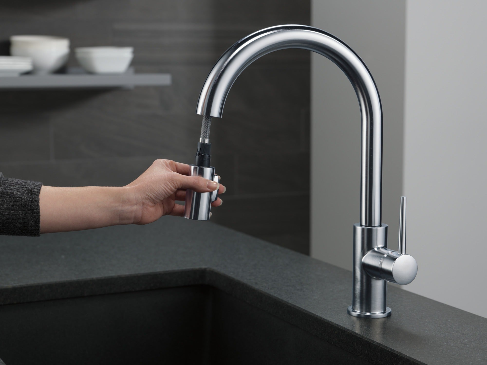 Delta Trinsic® Single Handle Pull-Down Kitchen Faucet