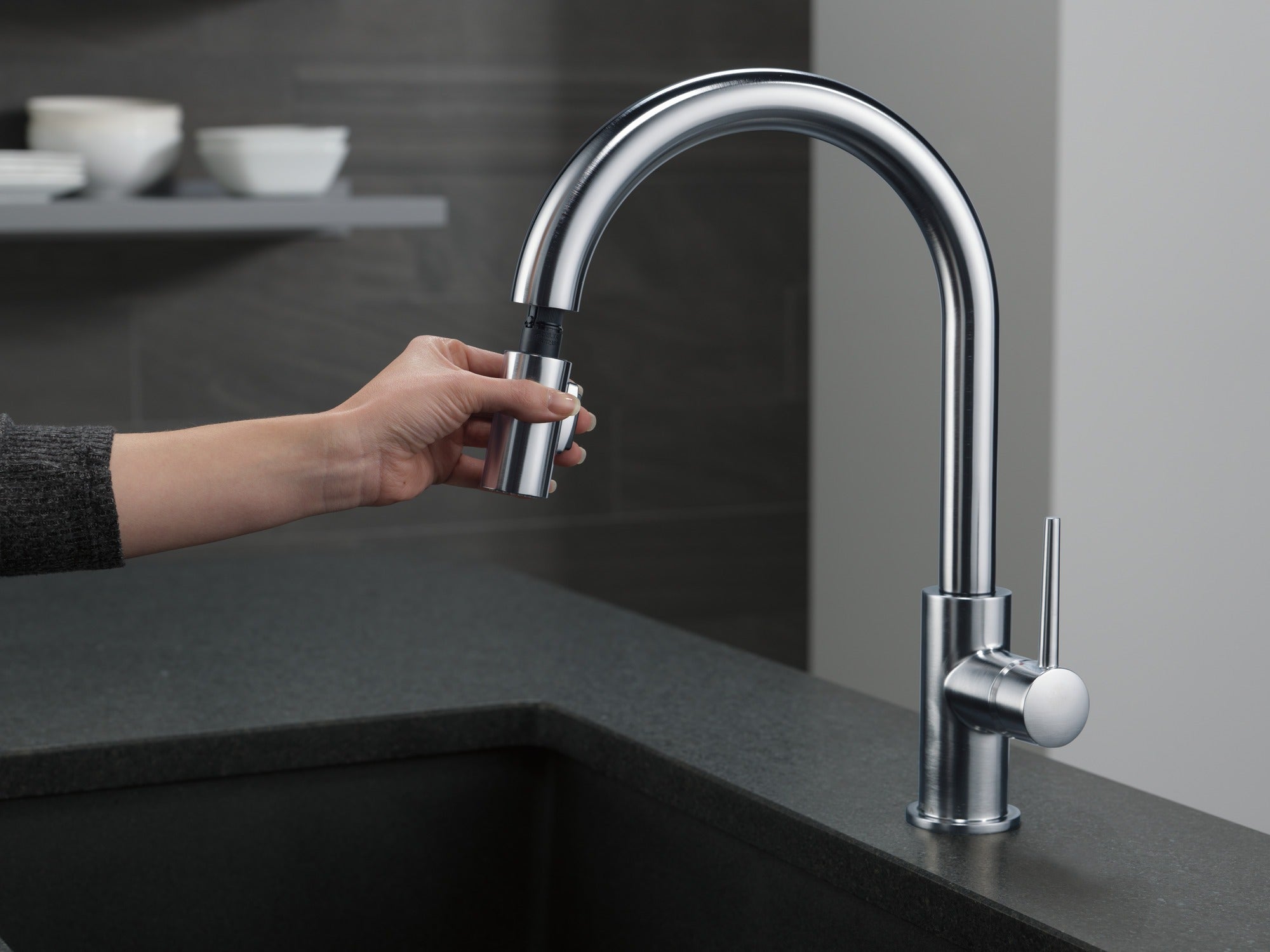 Delta Trinsic® Single Handle Pull-Down Kitchen Faucet