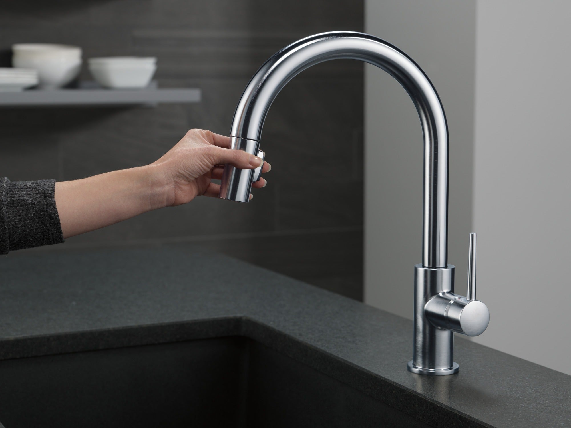 Delta Trinsic® Single Handle Pull-Down Kitchen Faucet