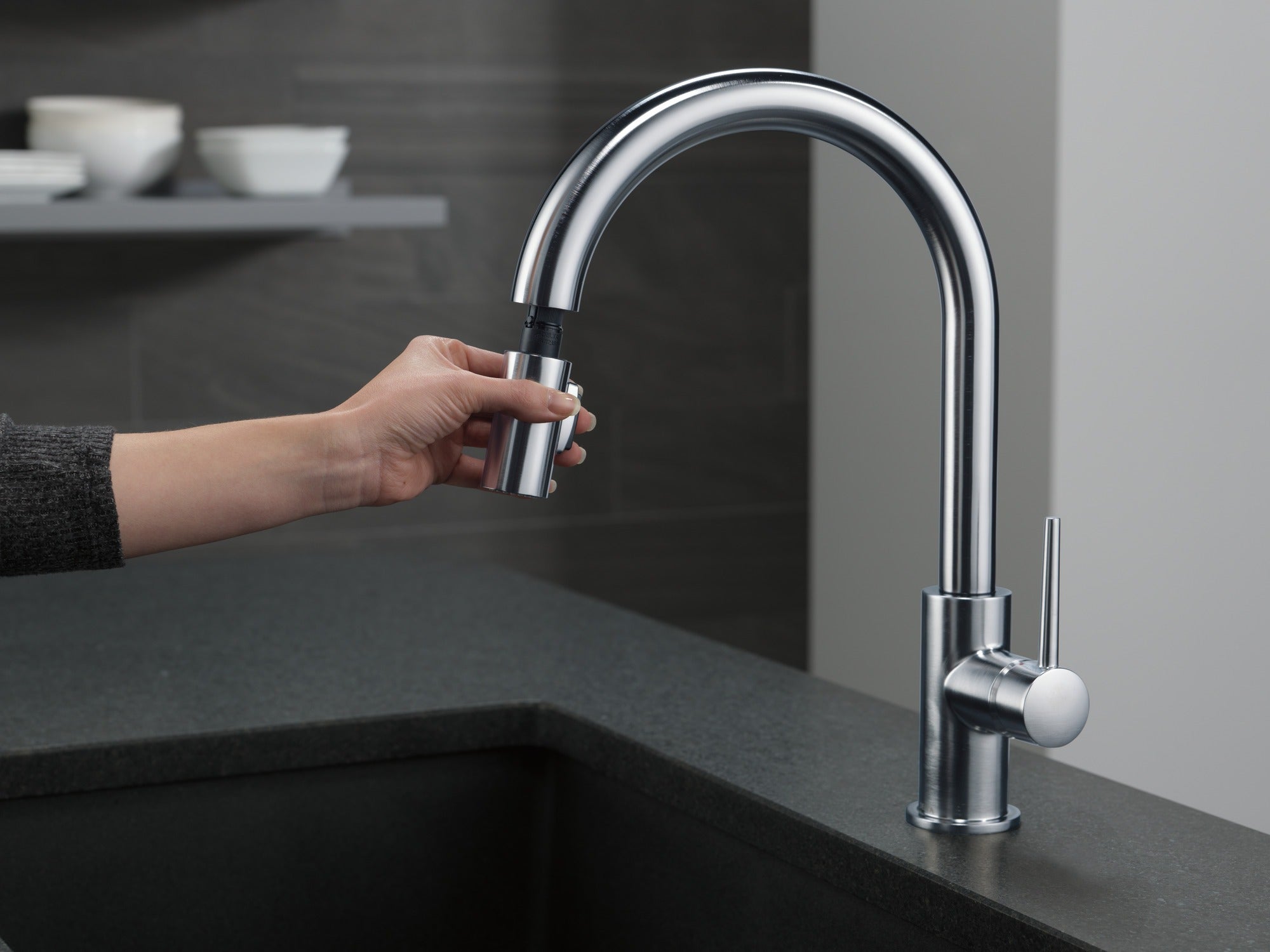 Delta Trinsic® Single Handle Pull-Down Kitchen Limited Swivel