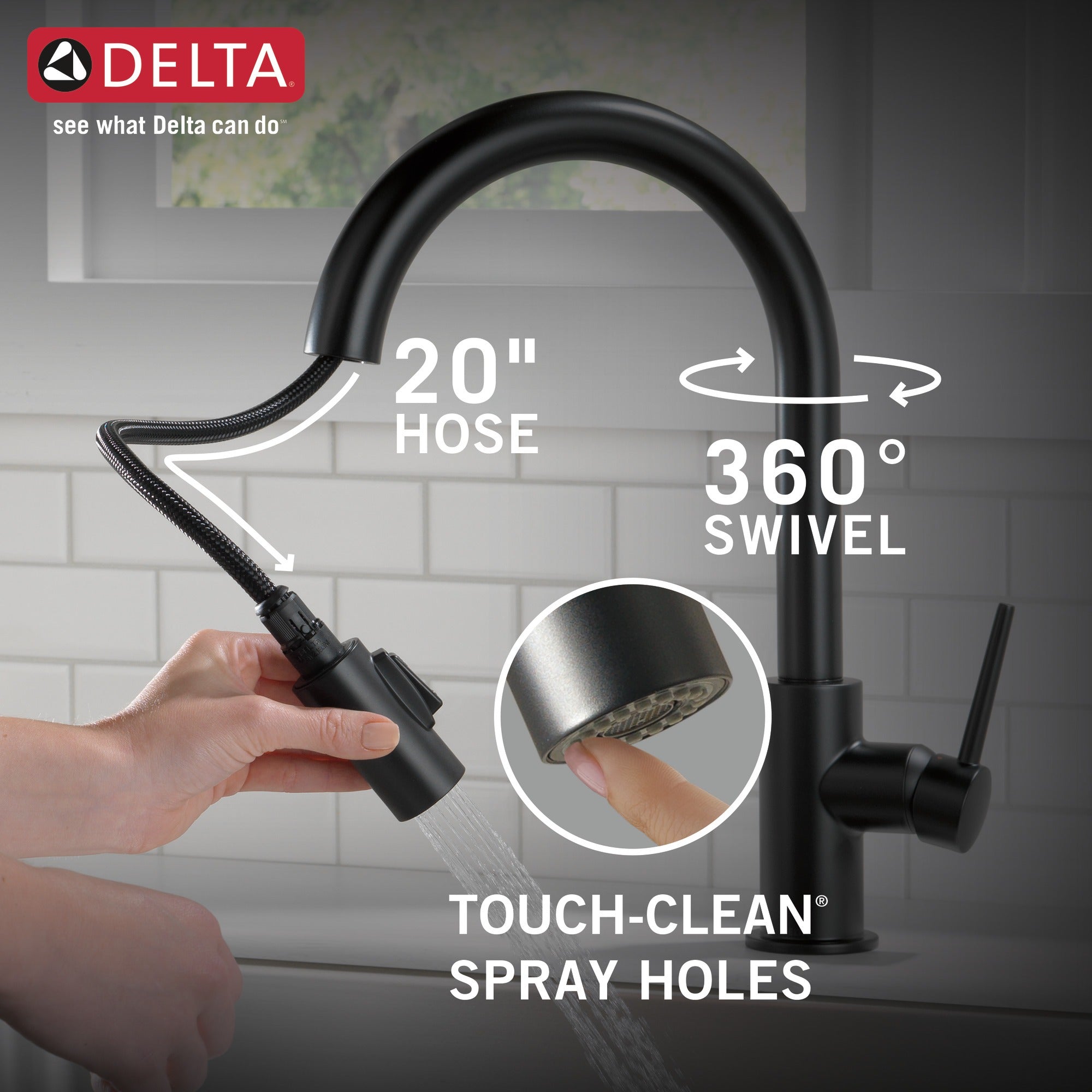 Delta Trinsic® Single Handle Pull-Down Kitchen Faucet