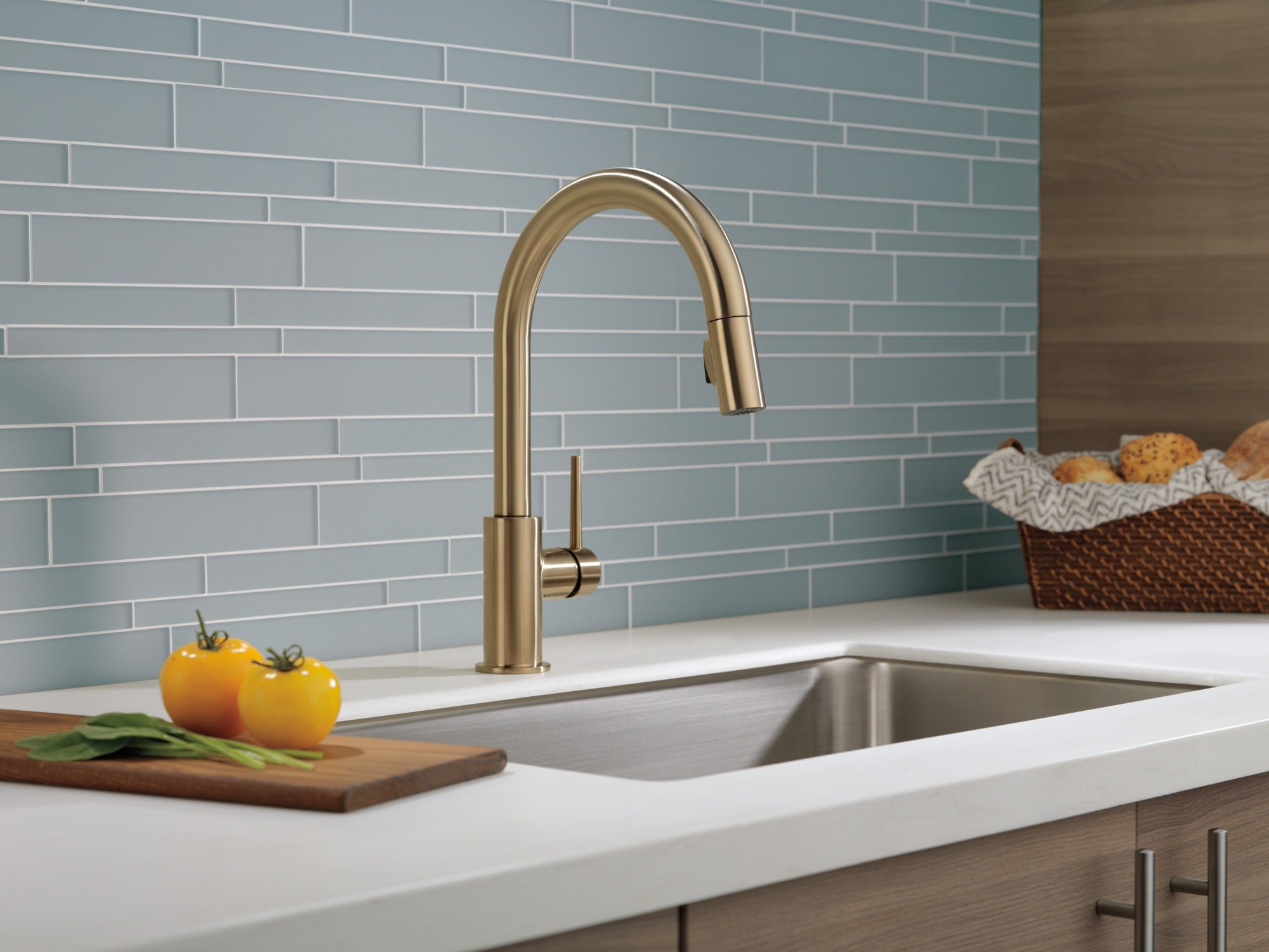 Delta Trinsic® Single Handle Pull-Down Kitchen Faucet