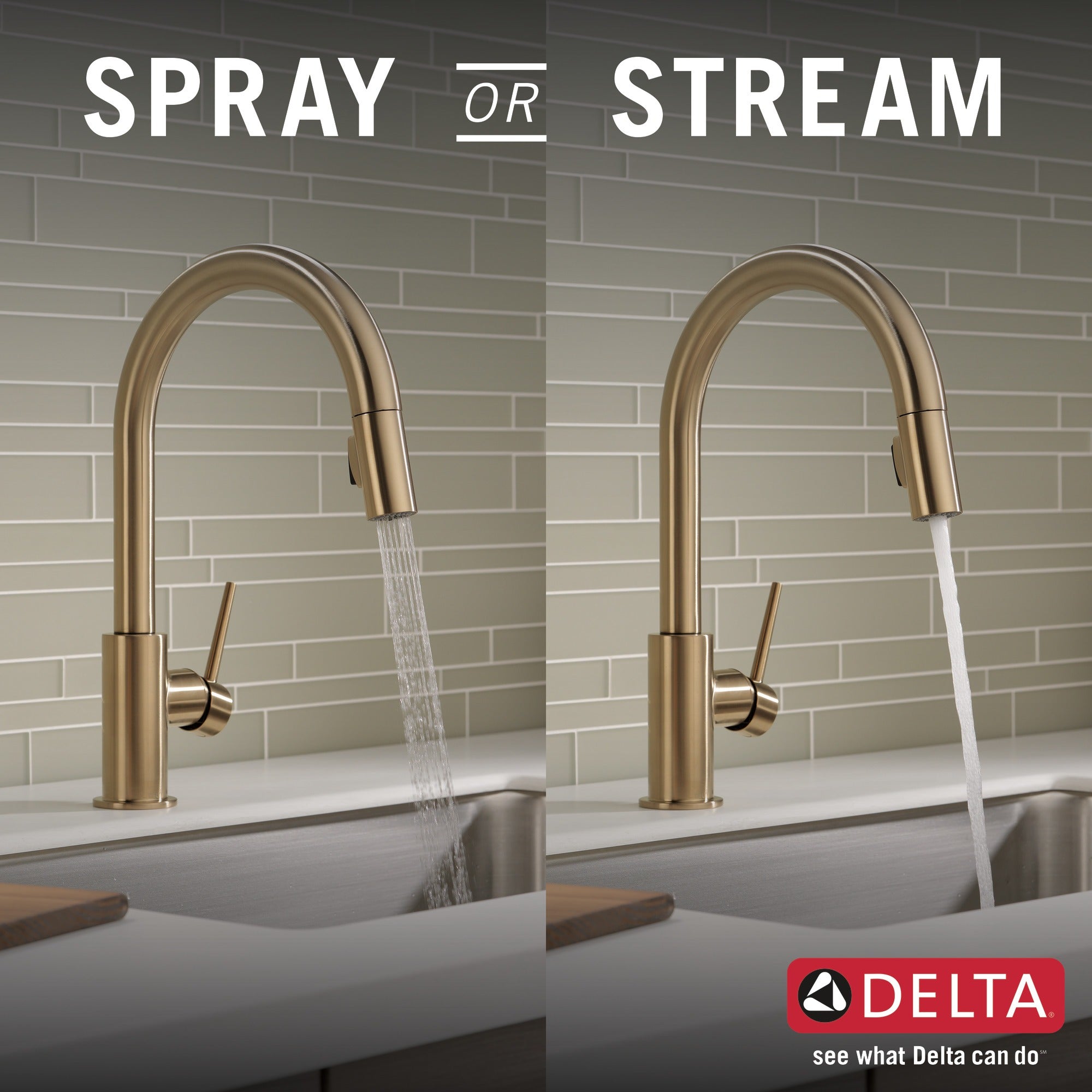 Delta Trinsic® Single Handle Pull-Down Kitchen Faucet