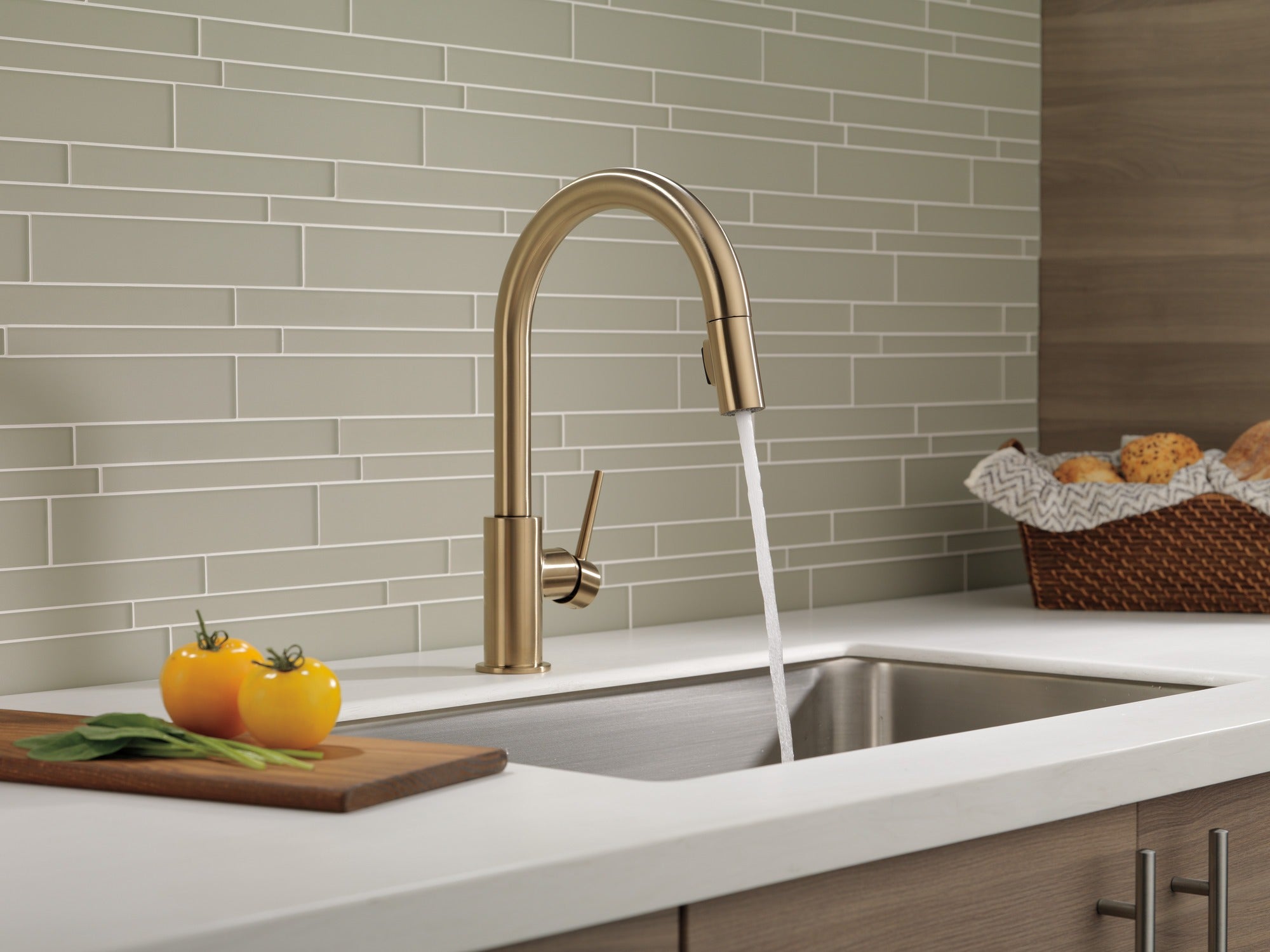 Delta Trinsic® Single Handle Pull-Down Kitchen Faucet