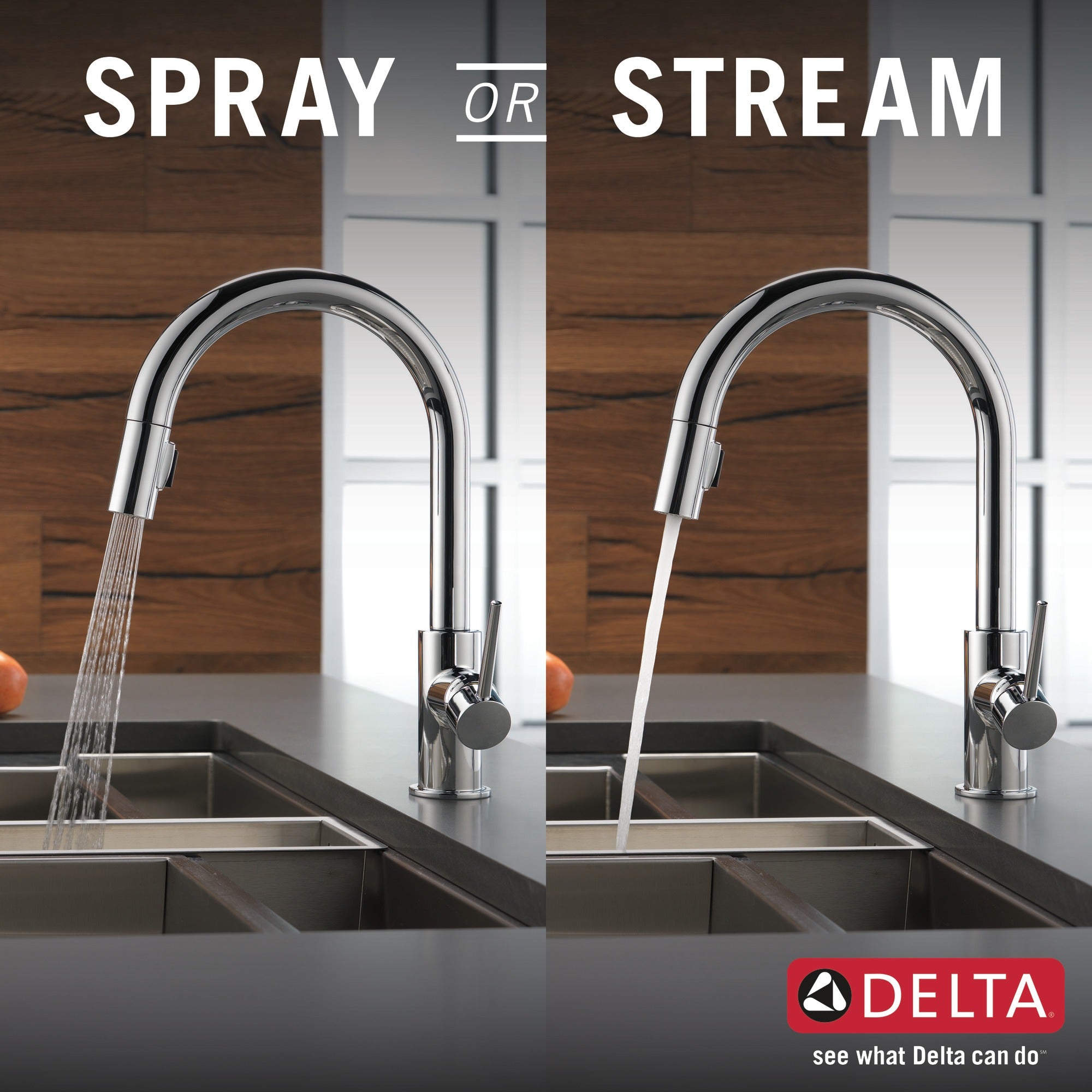 Delta Trinsic® Single Handle Pull-Down Kitchen Faucet