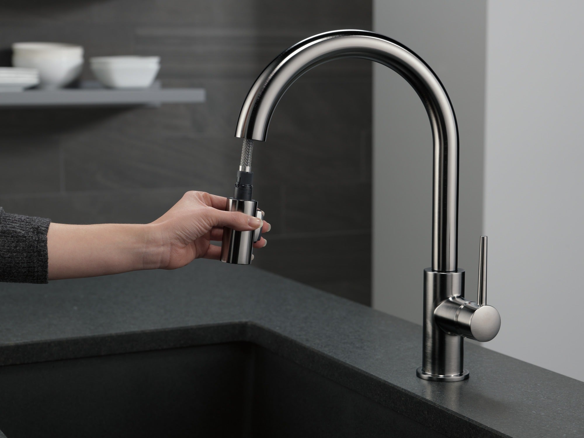 Delta Trinsic® Single Handle Pull-Down Kitchen Faucet