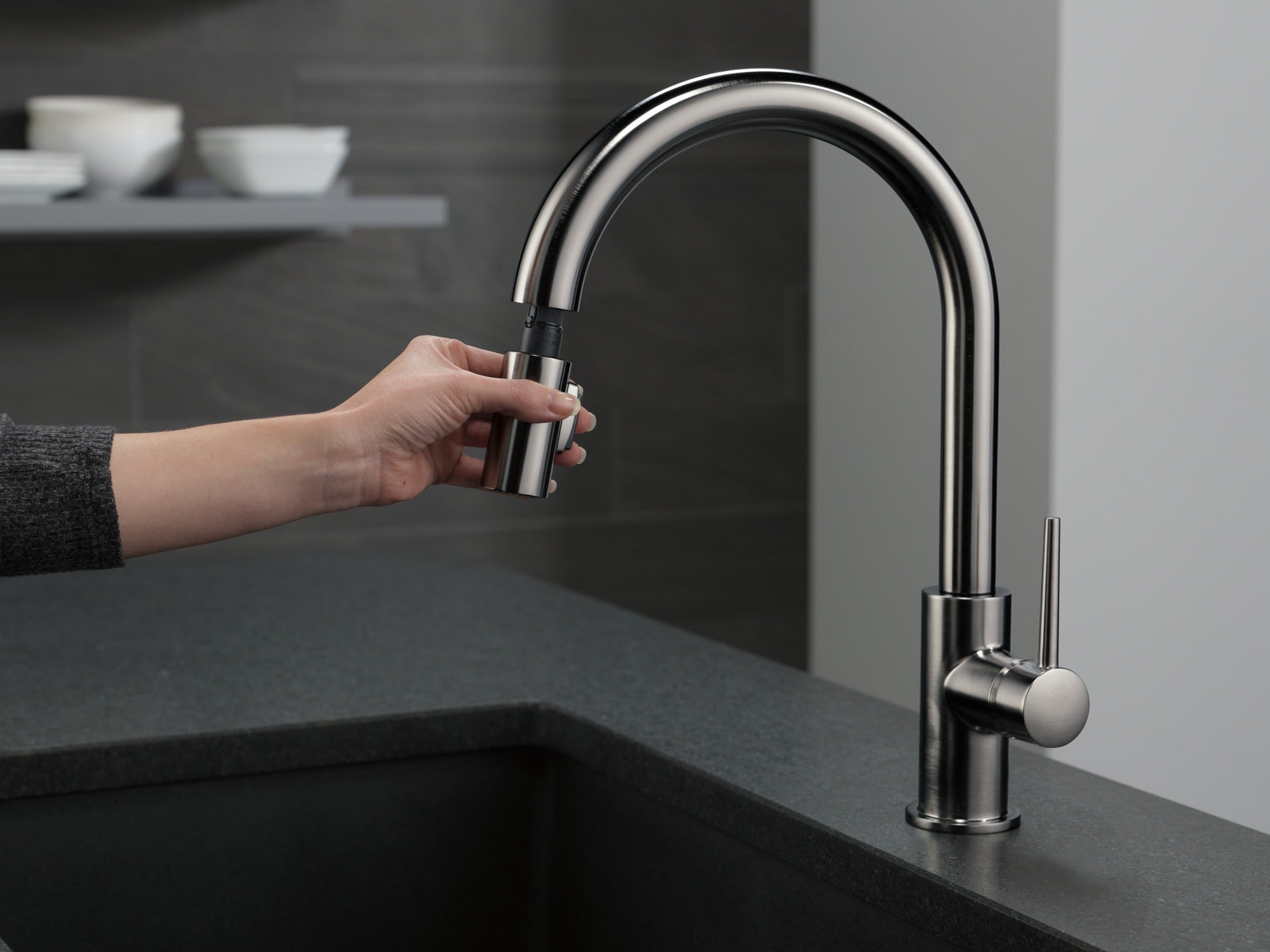 Delta Trinsic® Single Handle Pull-Down Kitchen Faucet