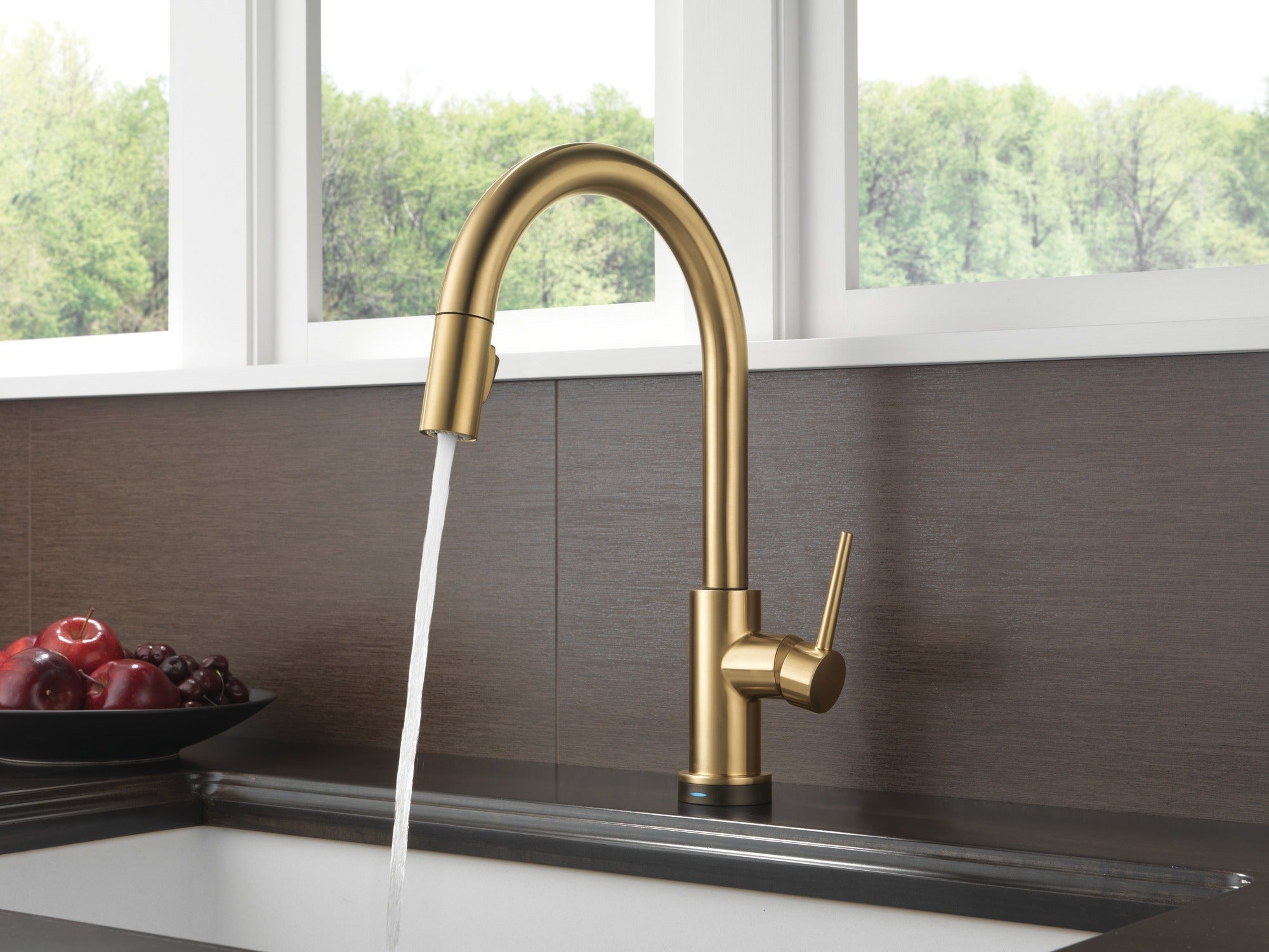 Delta Trinsic® Single Handle Pull-Down Kitchen Faucet with Touch<sub>2</sub>O® Technology