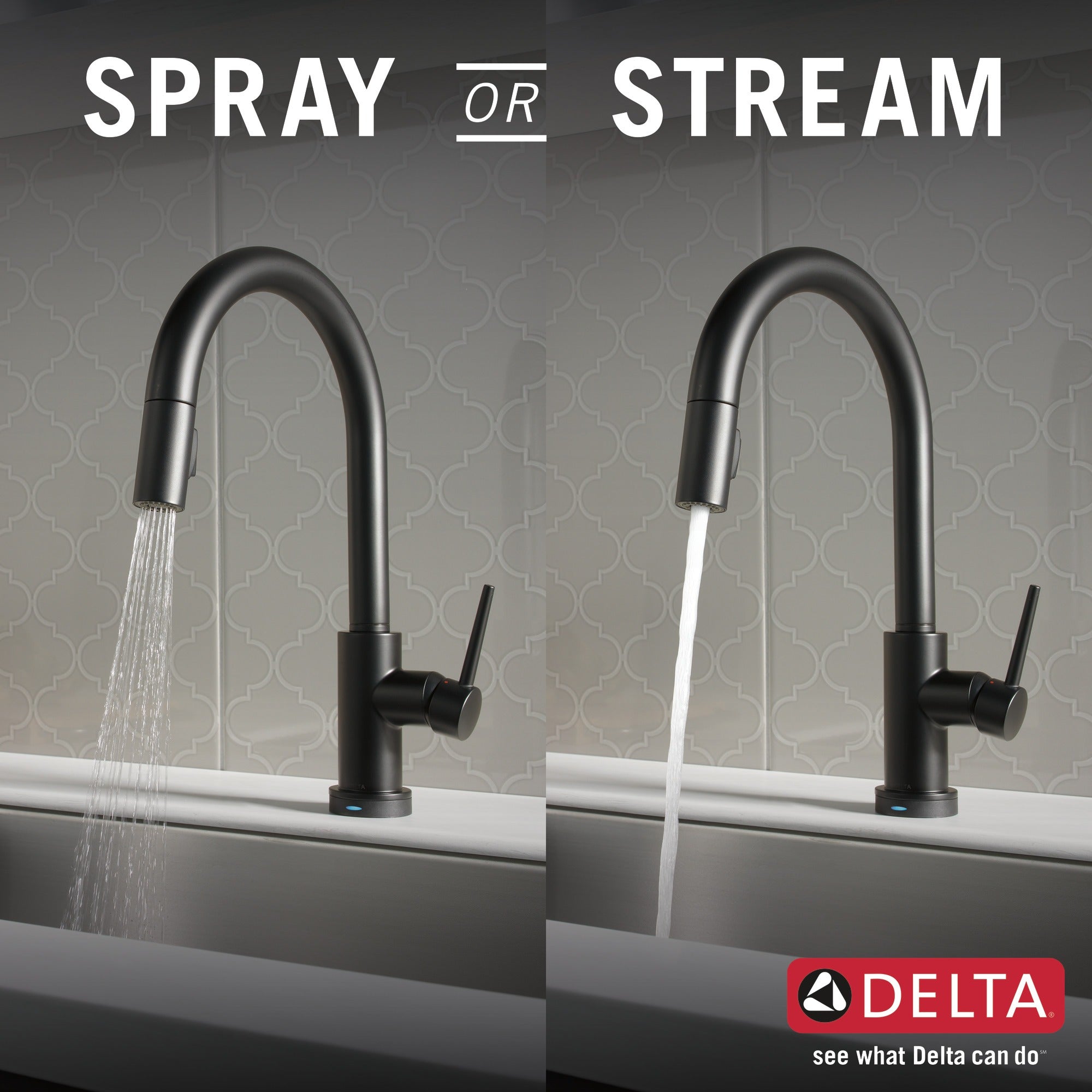 Delta Trinsic® VoiceIQ® Single-Handle Pull-Down Kitchen Faucet with Touch<sub>2</sub>O® Technology