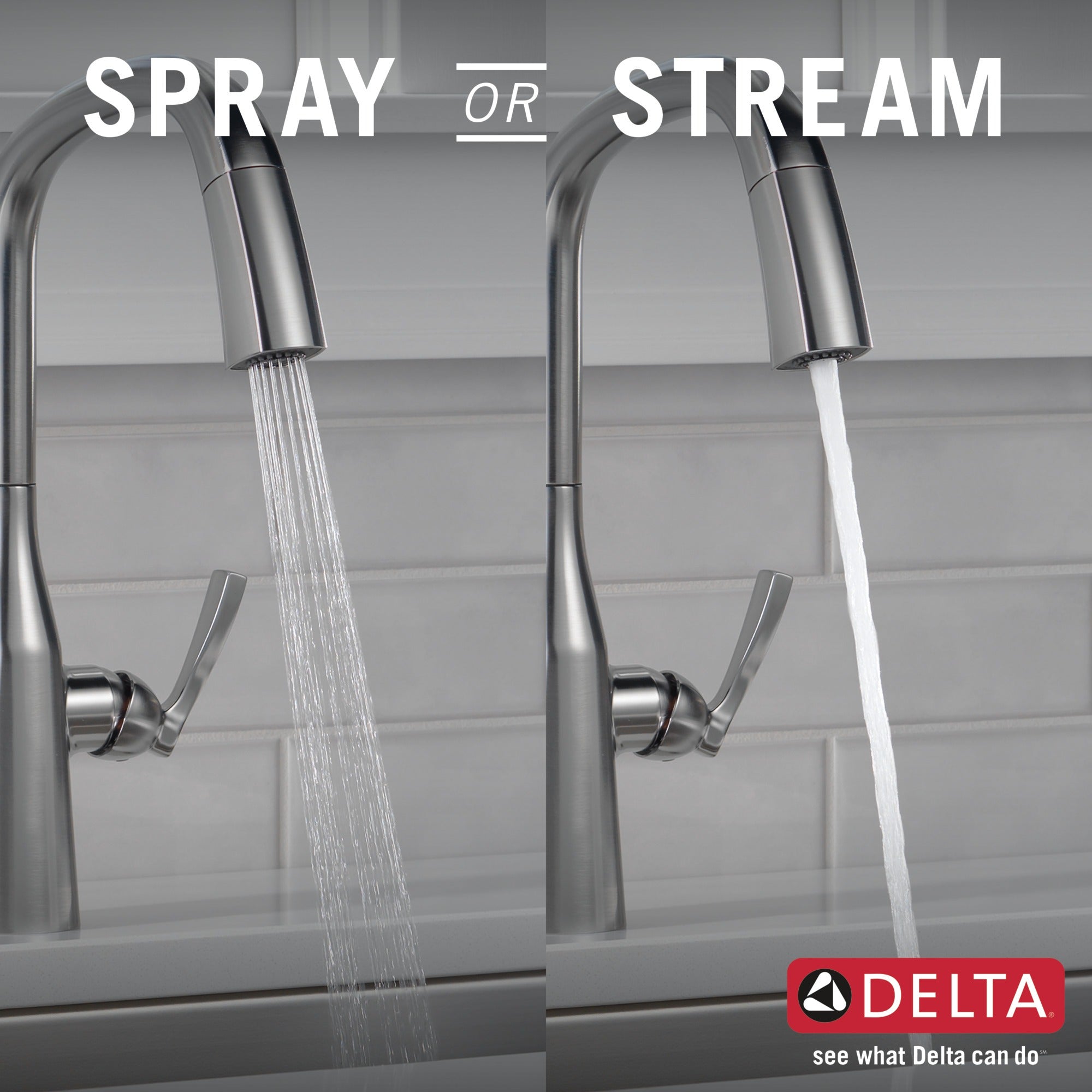Delta Stryke® Single Handle Pull-Down Kitchen Faucet