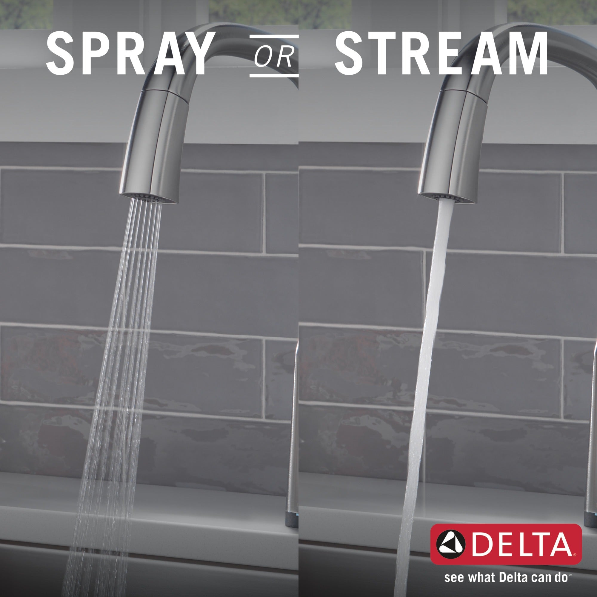 Delta Stryke® Single Handle Pull-Down Kitchen Faucet with Touch<sub>2</sub>O® Technology