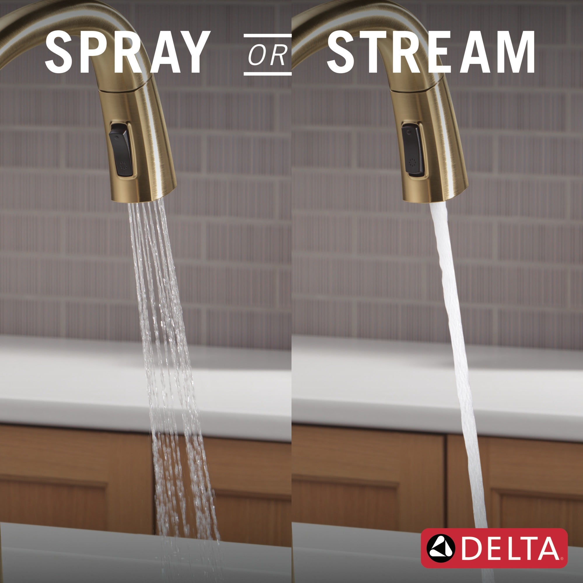 Delta Stryke® VoiceIQ® Single Handle Pull-Down Faucet with Touch<sub>2</sub>O® Technology
