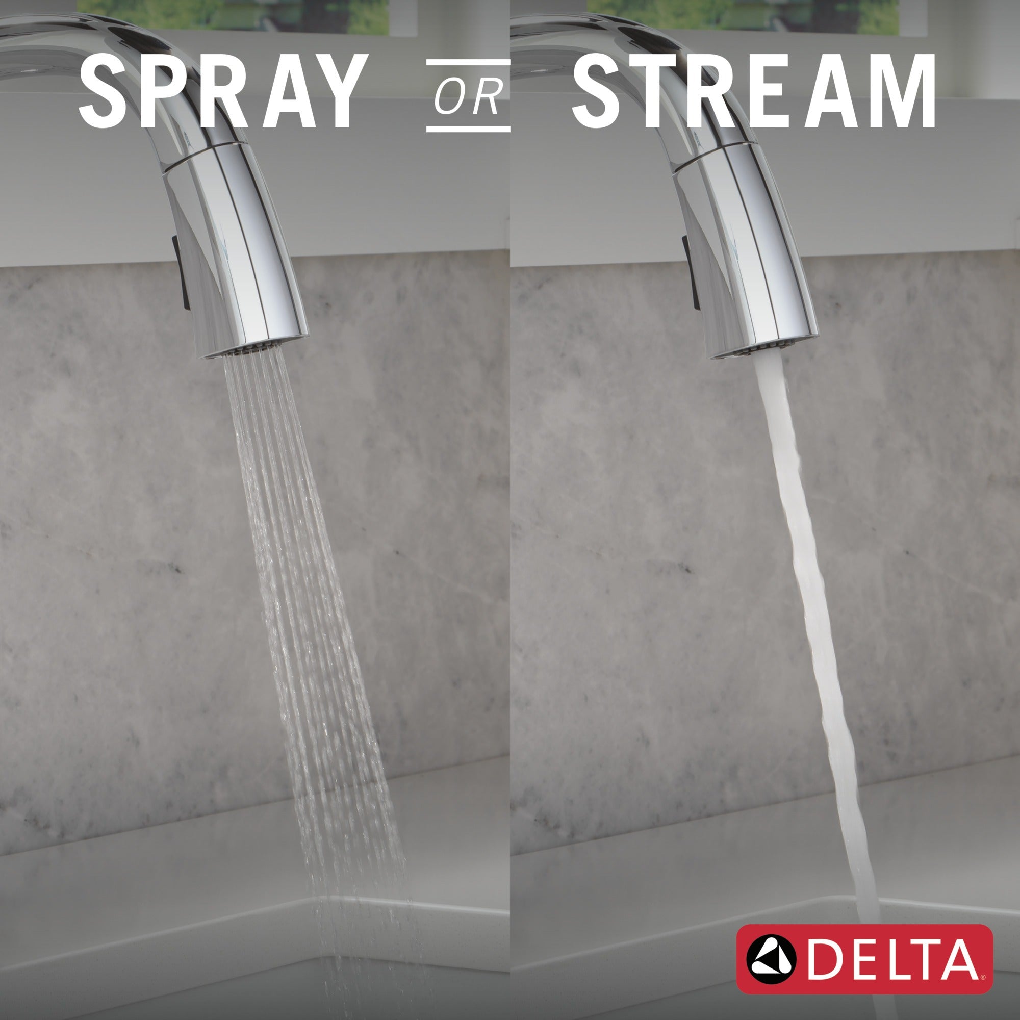 Delta Stryke® VoiceIQ® Single Handle Pull-Down Faucet with Touch<sub>2</sub>O® Technology