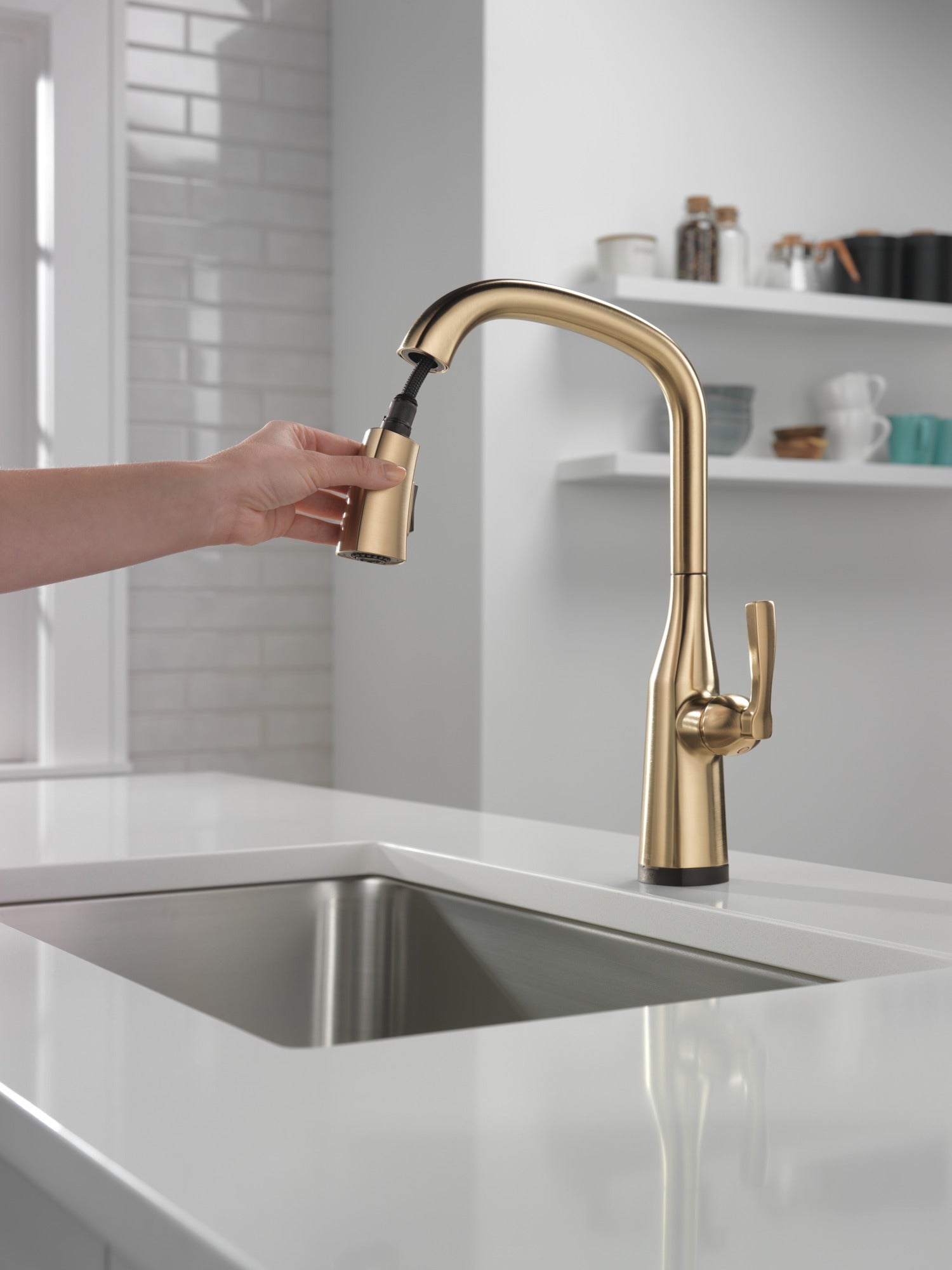Delta Stryke® Touch<sub>2</sub>O® Pull-Down Kitchen w/ Voice