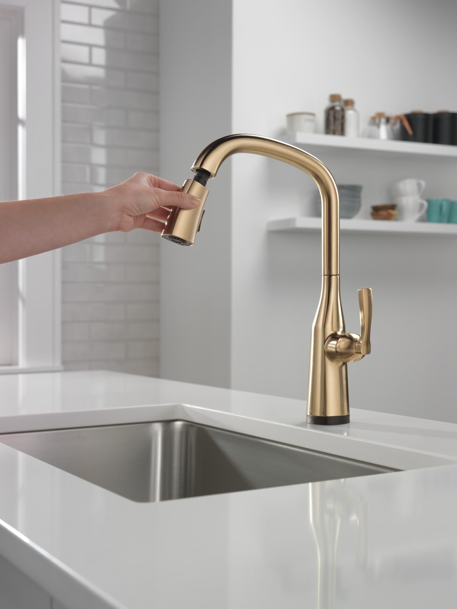 Delta Stryke® Touch<sub>2</sub>O® Pull-Down Kitchen w/ Voice