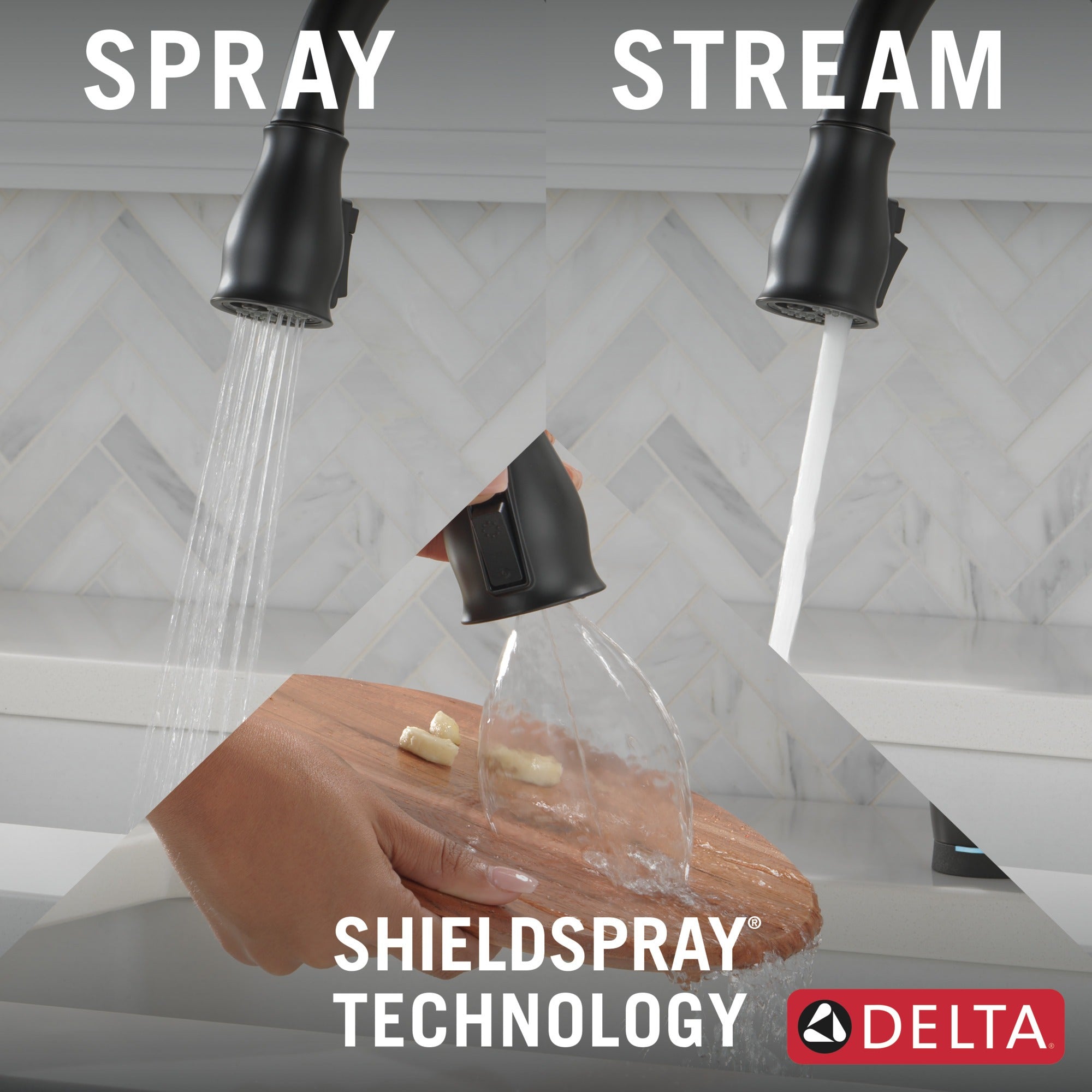 Delta Leland® Touch<sub>2</sub>O® Technology Kitchen Faucet with Touchless Technology