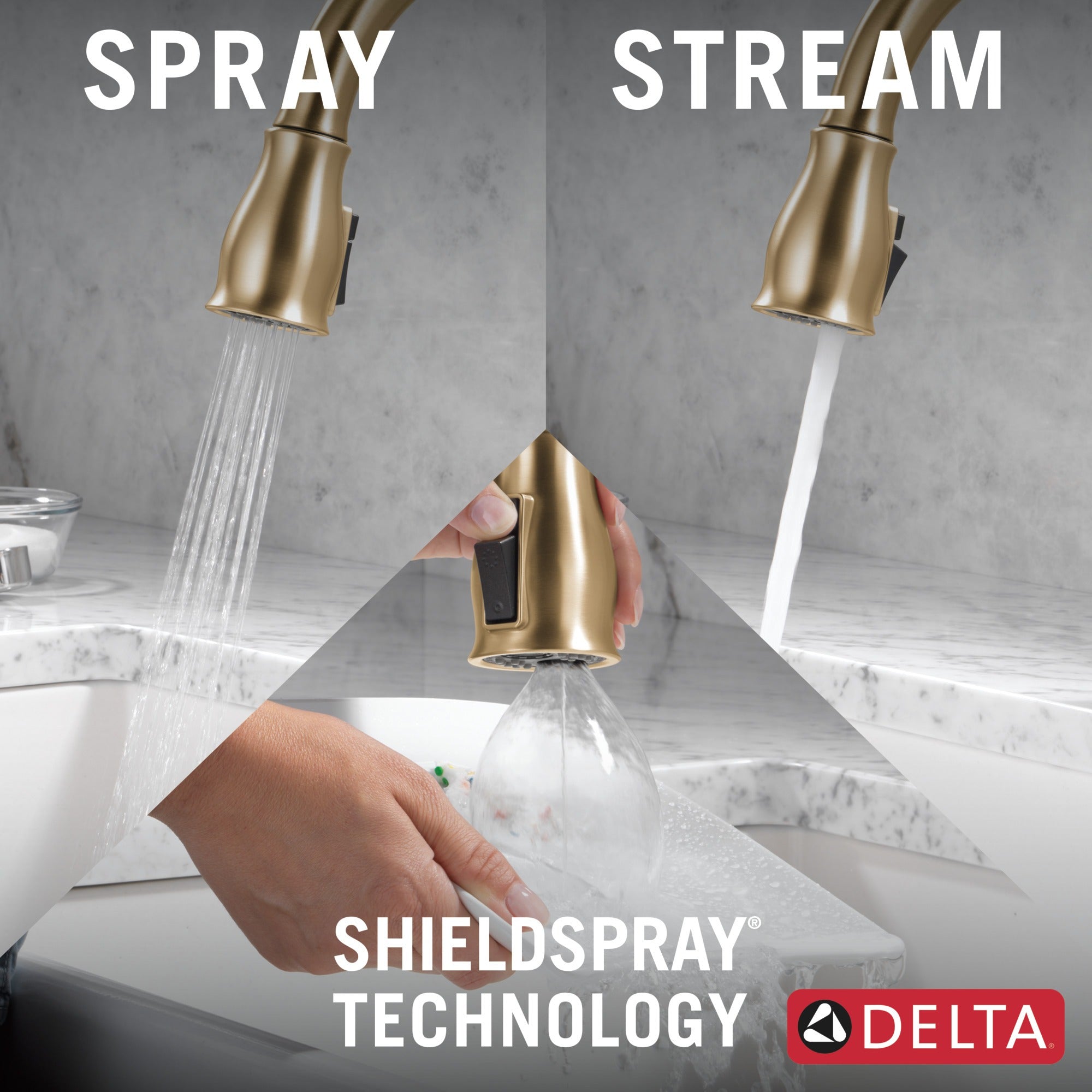 Delta Leland® Touch<sub>2</sub>O® Technology Kitchen Faucet with Touchless Technology