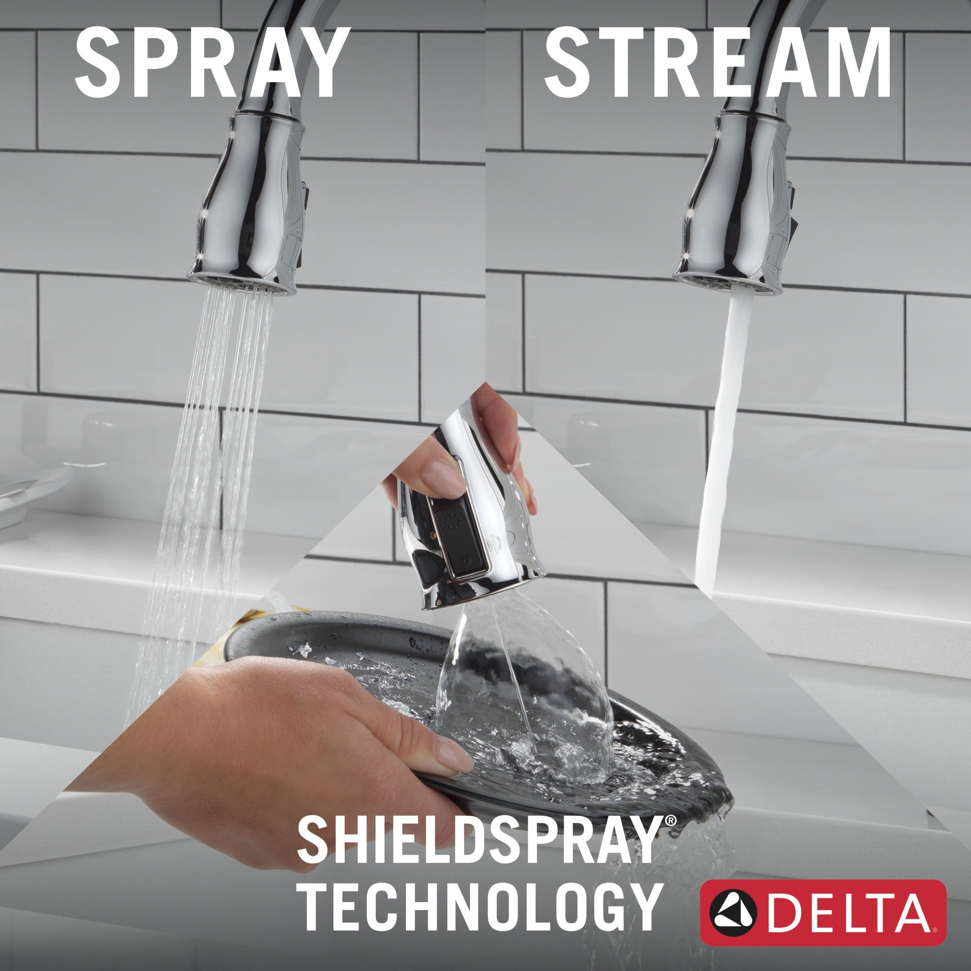 Delta Leland® Touch<sub>2</sub>O® Technology Kitchen Faucet with Touchless Technology