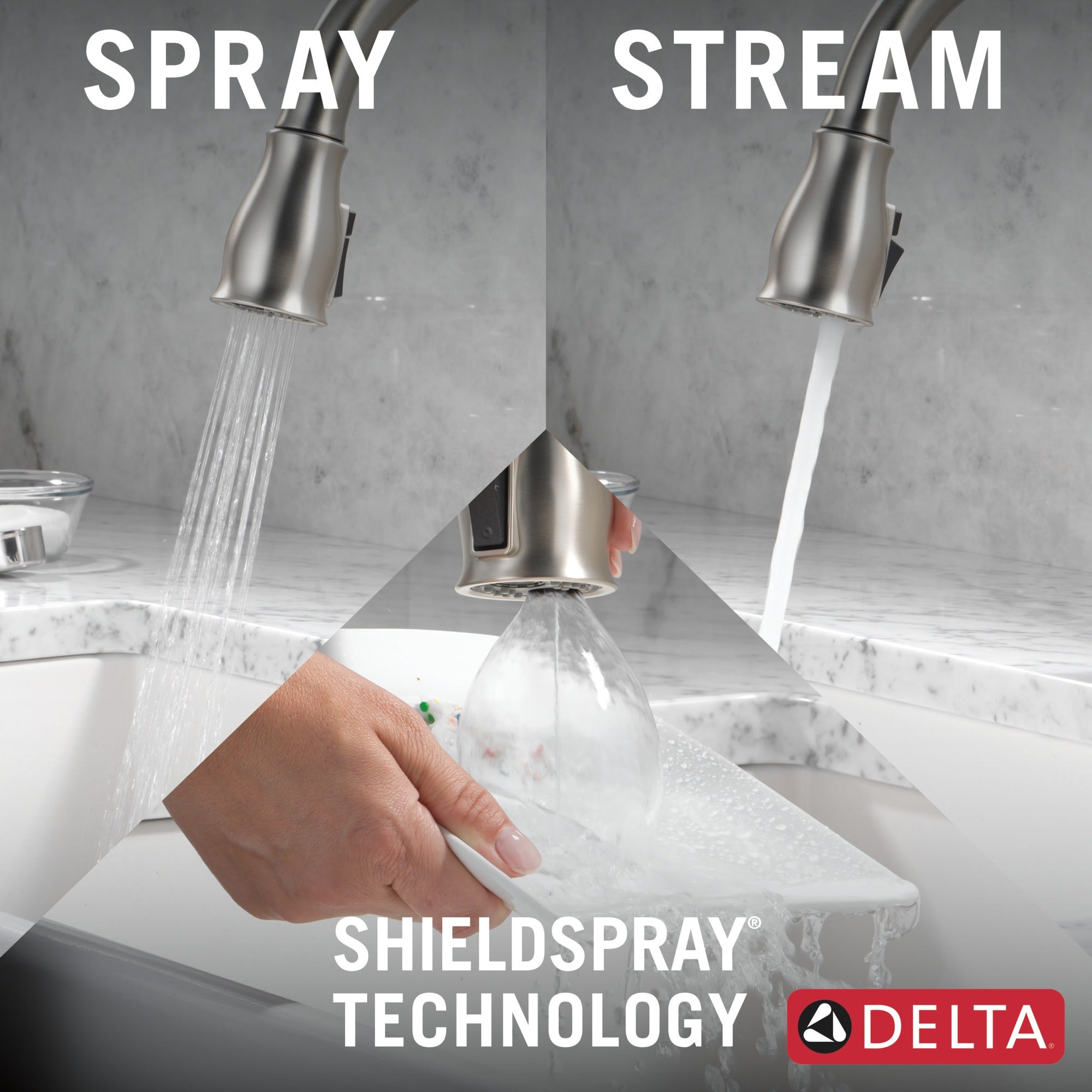 Delta Leland® Touch<sub>2</sub>O® Technology Kitchen Faucet with Touchless Technology