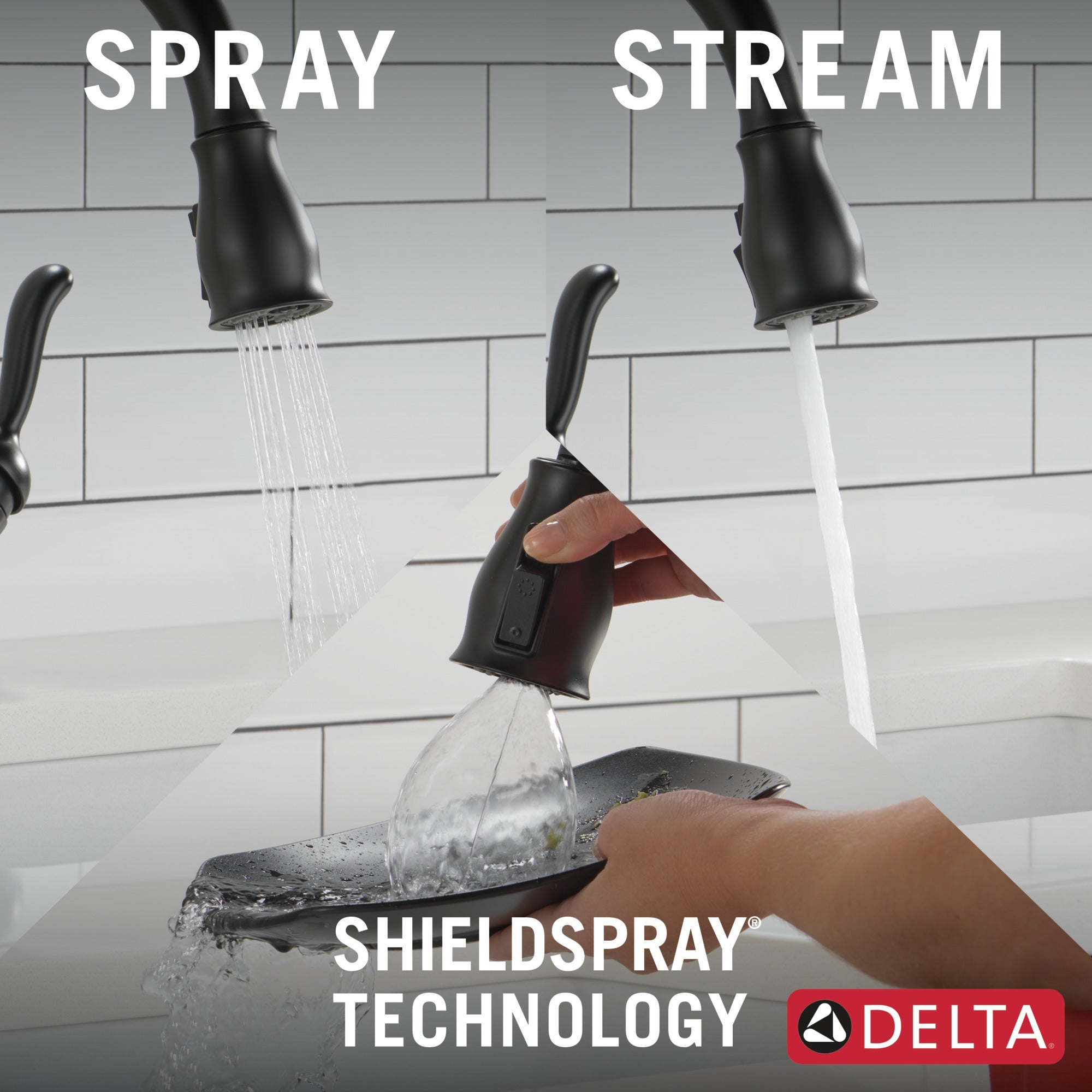 Delta Leland® VoiceIQ® Single Handle Pull-Down Faucet with Touch<sub>2</sub>O® Technology