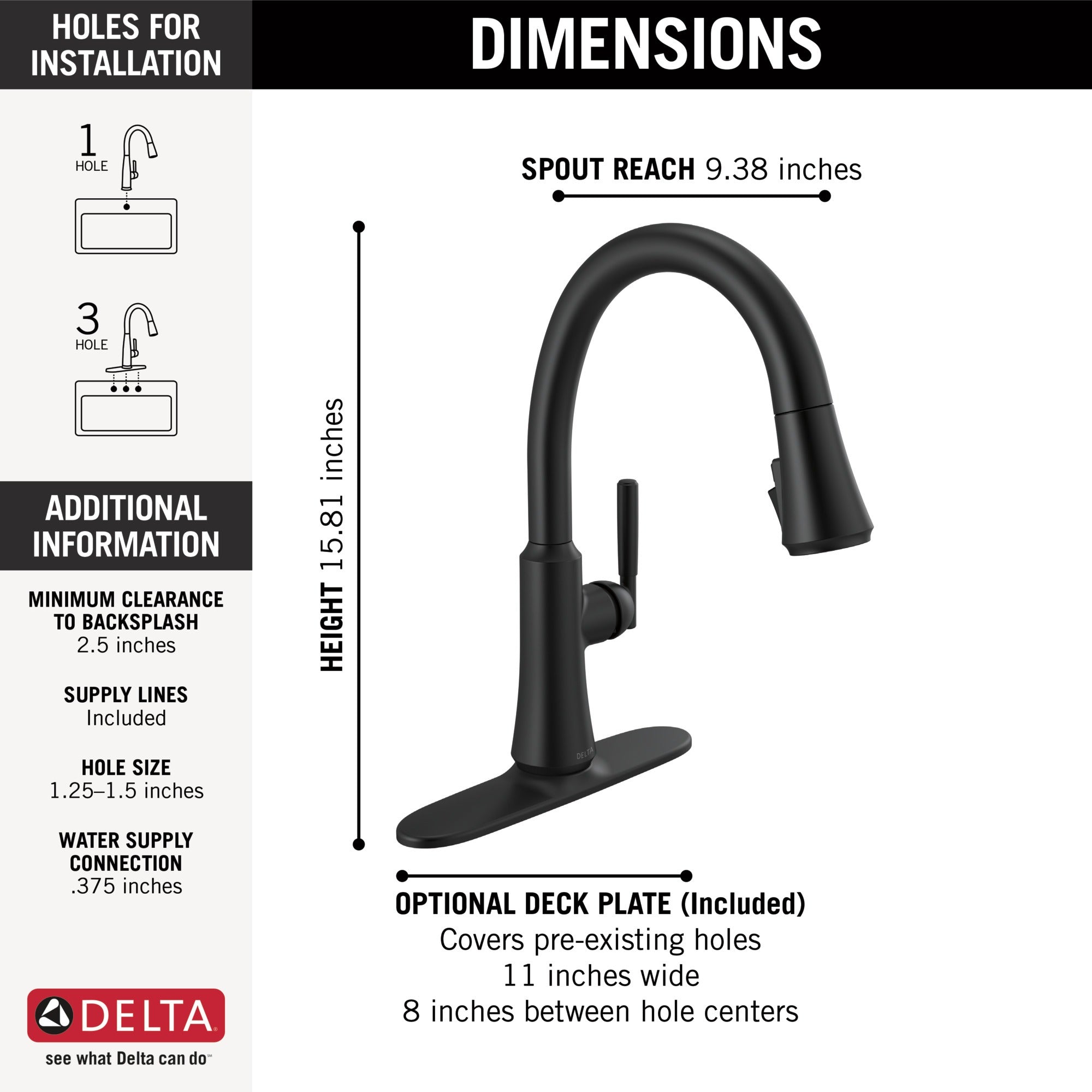 Delta Coranto® Single Handle Pull-Down Kitchen Faucet