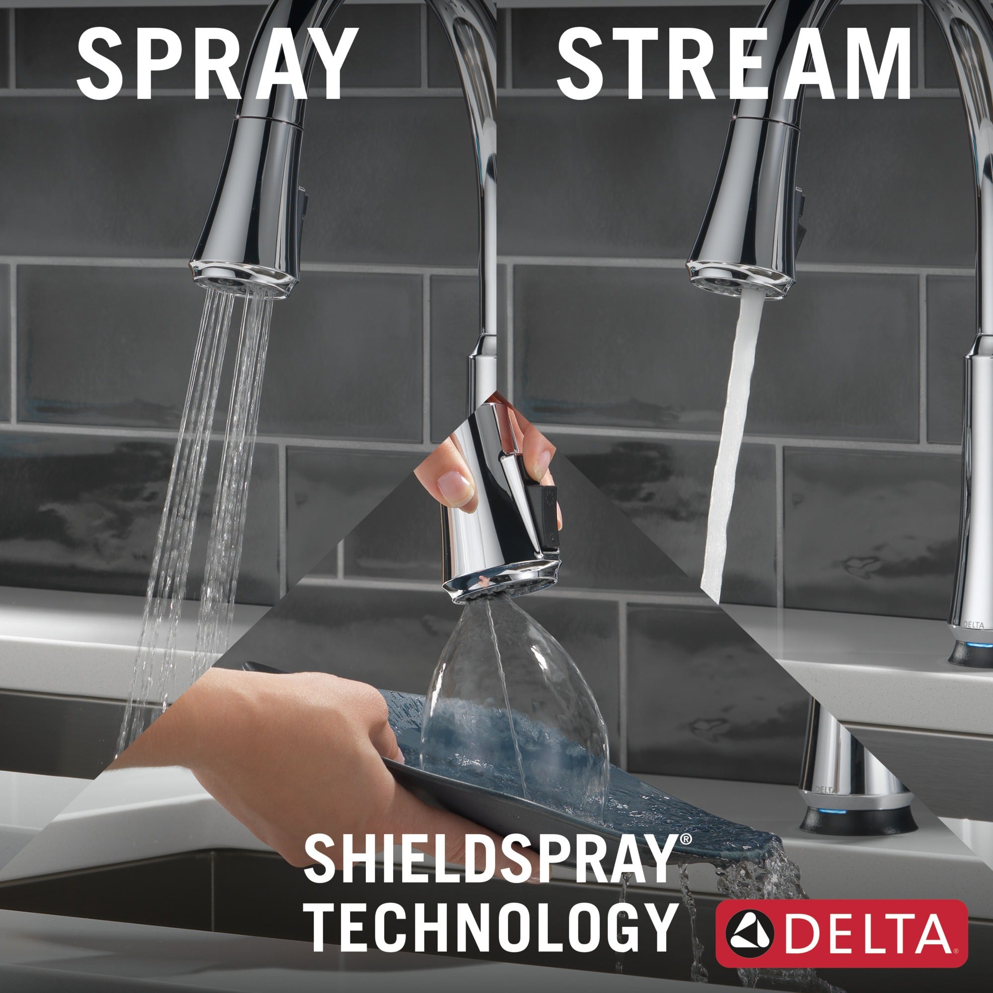 Delta Coranto® Single Handle Pull-Down Kitchen Faucet with Touch<sub>2</sub>O® Technology