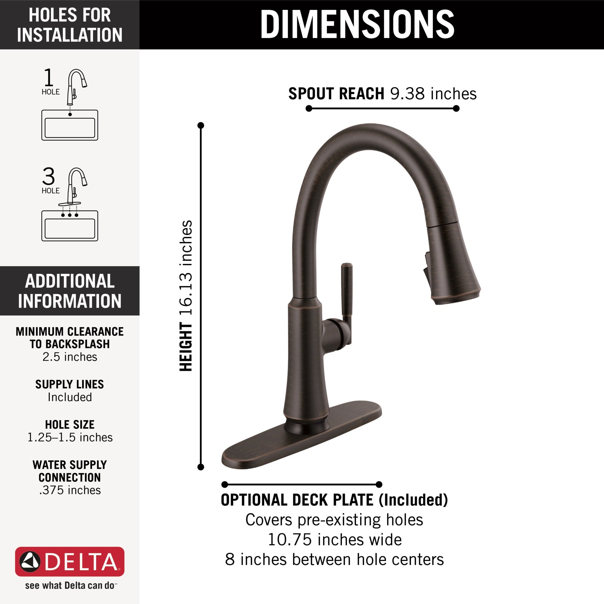 Delta Coranto® Single Handle Pull-Down Kitchen Faucet with Touch<sub>2</sub>O® Technology