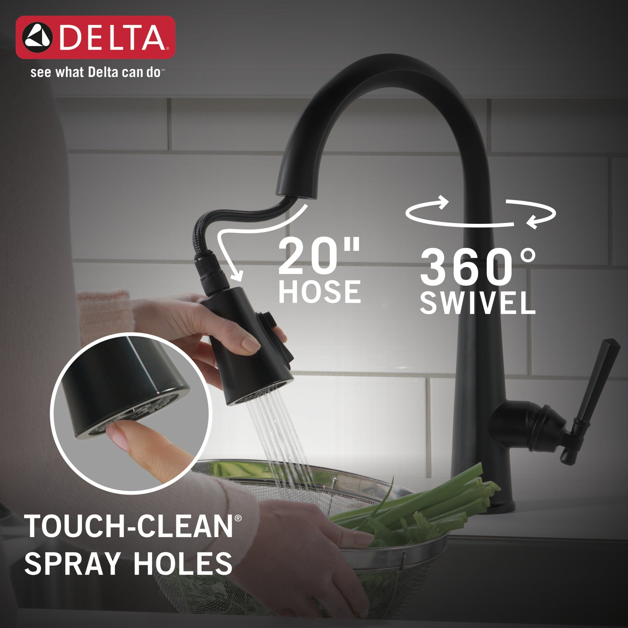 Delta Emmeline® Single Handle Pull-Down Kitchen Faucet
