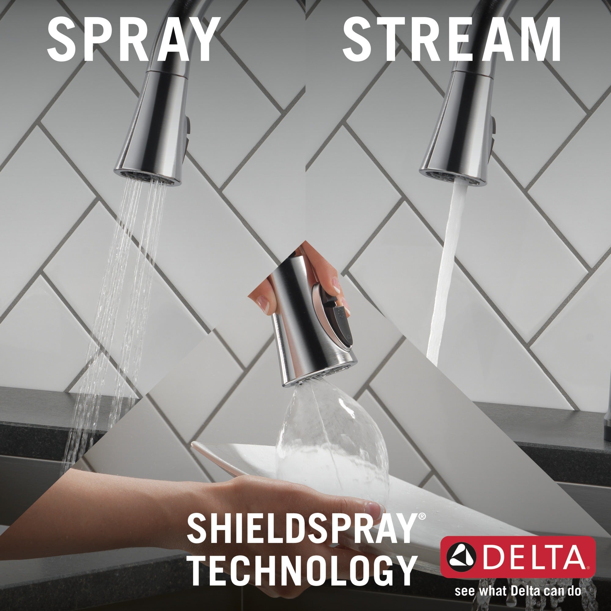 Delta Emmeline® Single Handle Pull-Down Kitchen Faucet with Touch<sub>2</sub>O® Technology
