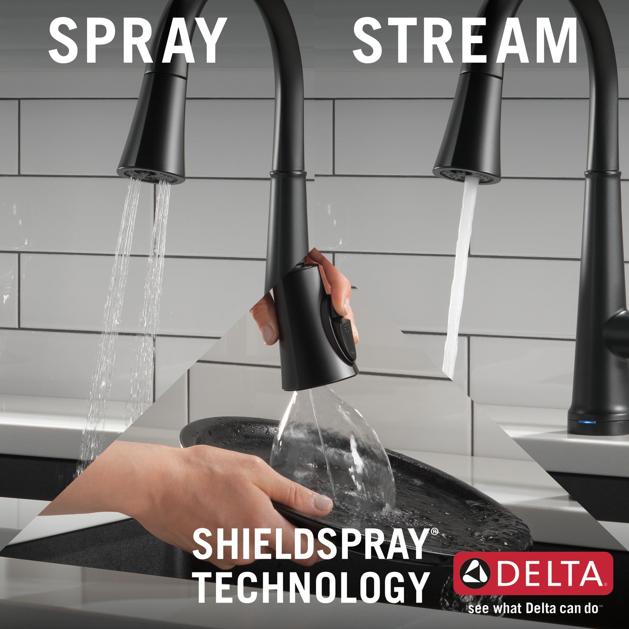 Delta Emmeline® Single Handle Pull-Down Kitchen Faucet with Touch<sub>2</sub>O® Technology