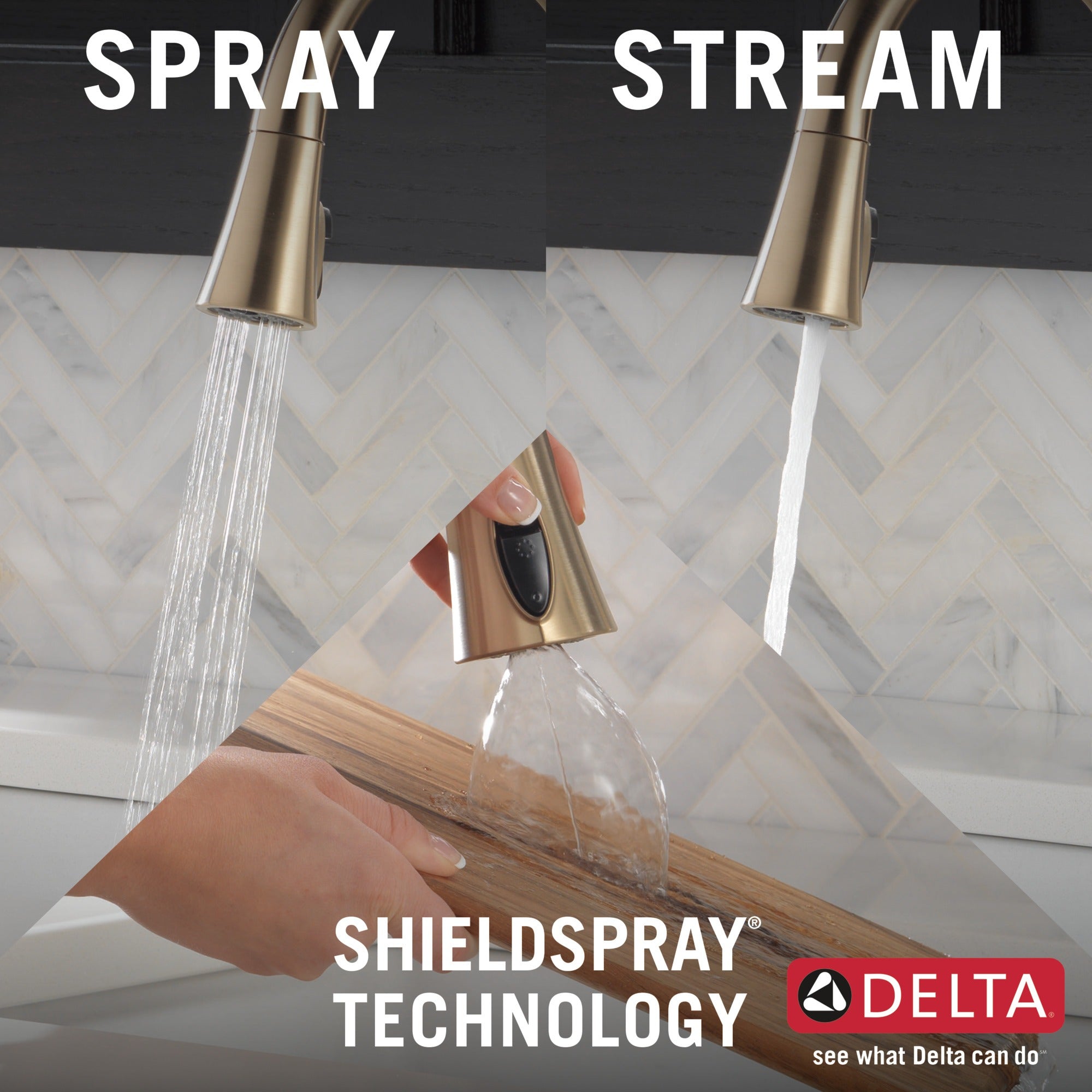 Delta Emmeline® Single Handle Pull-Down Kitchen Faucet with Touch<sub>2</sub>O® Technology
