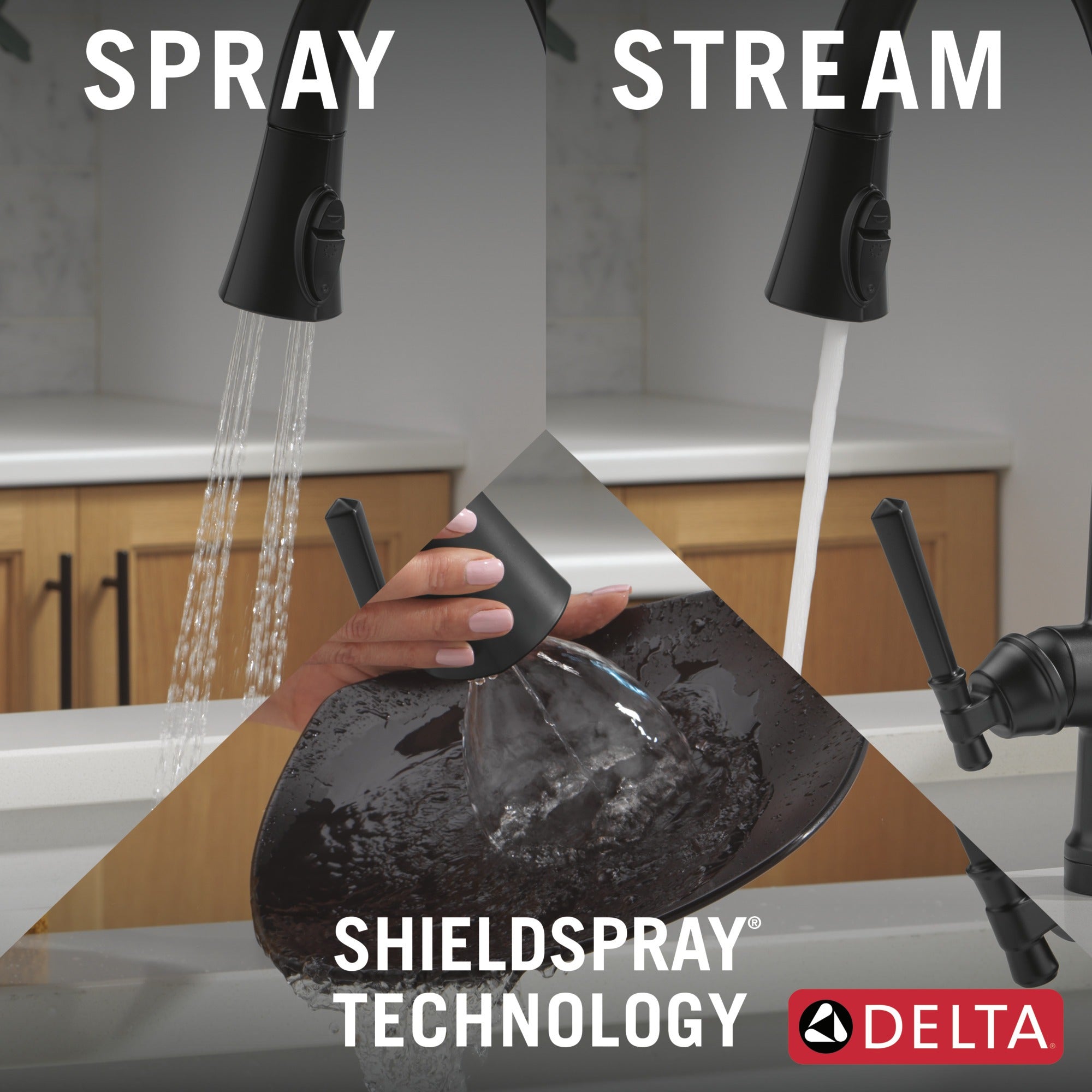 Delta Emmeline® Touch<sub>2</sub>O® Technology Kitchen Faucet with Touchless Technology