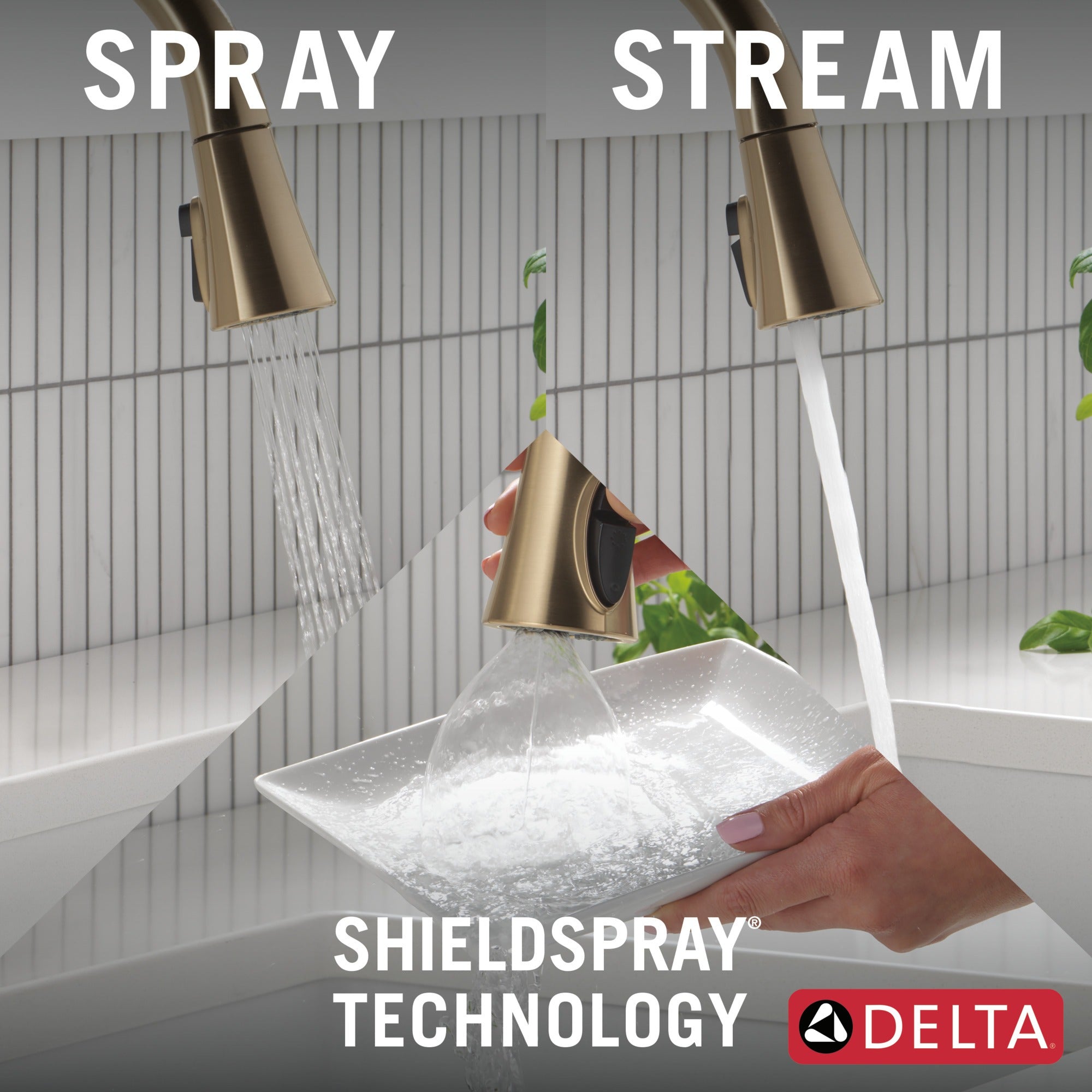 Delta Emmeline® Touch<sub>2</sub>O® Technology Kitchen Faucet with Touchless Technology