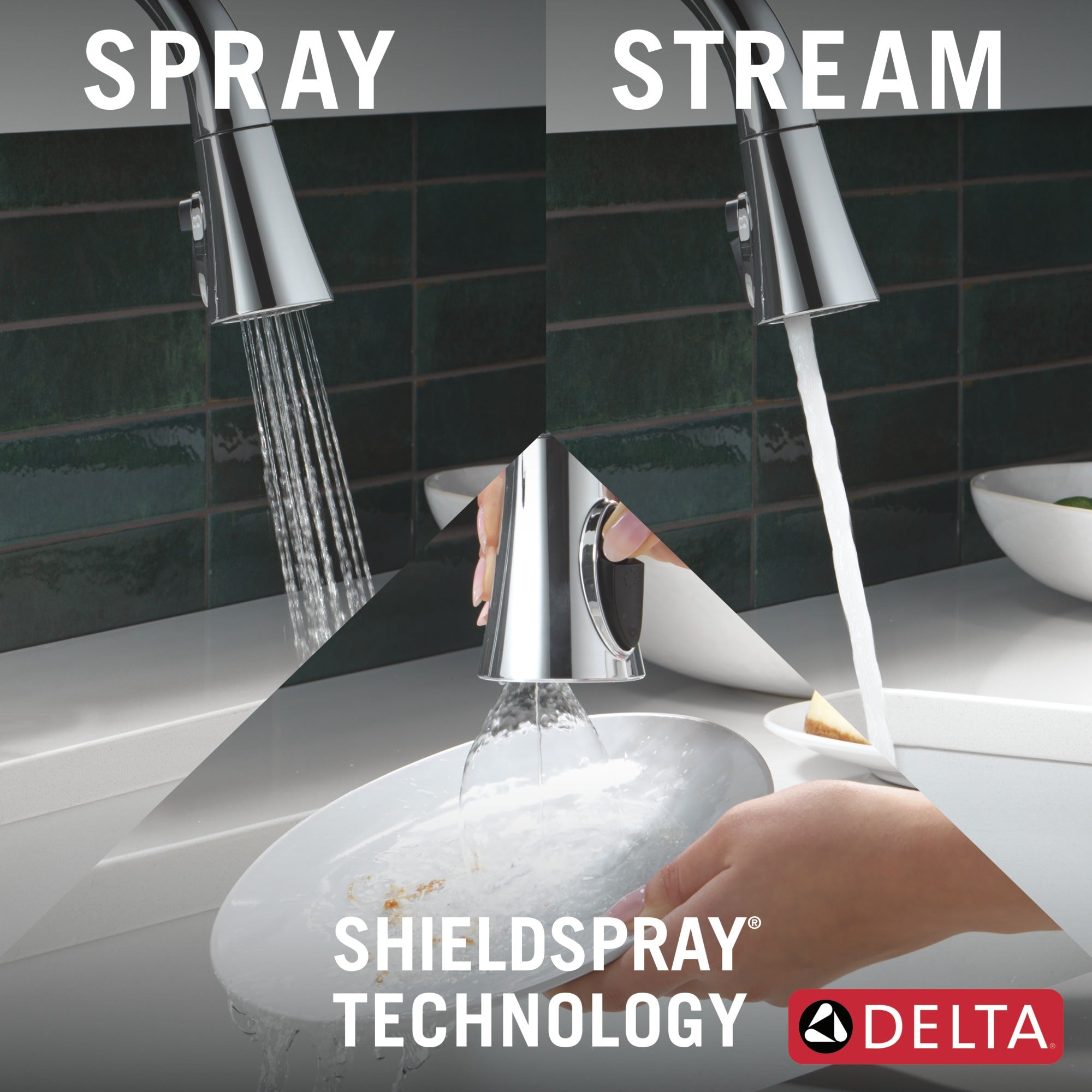 Delta Emmeline® Touch<sub>2</sub>O® Technology Kitchen Faucet with Touchless Technology