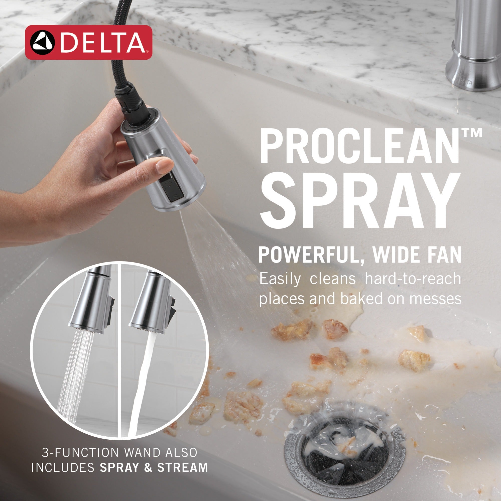 Delta Renaldi™ Single Handle Pull-Down Kitchen Faucet