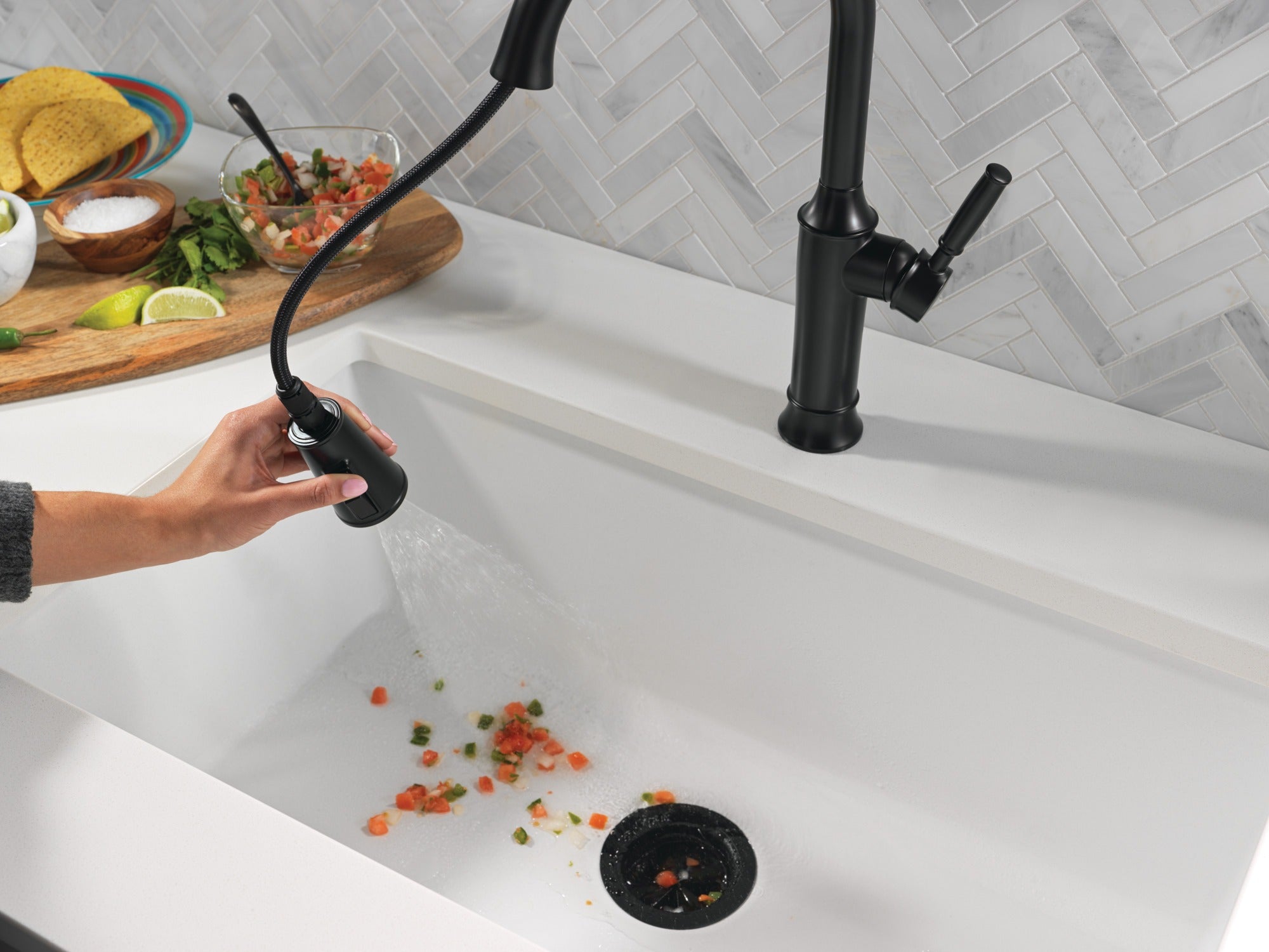 Delta Renaldi™ Single Handle Pull-Down Kitchen Faucet