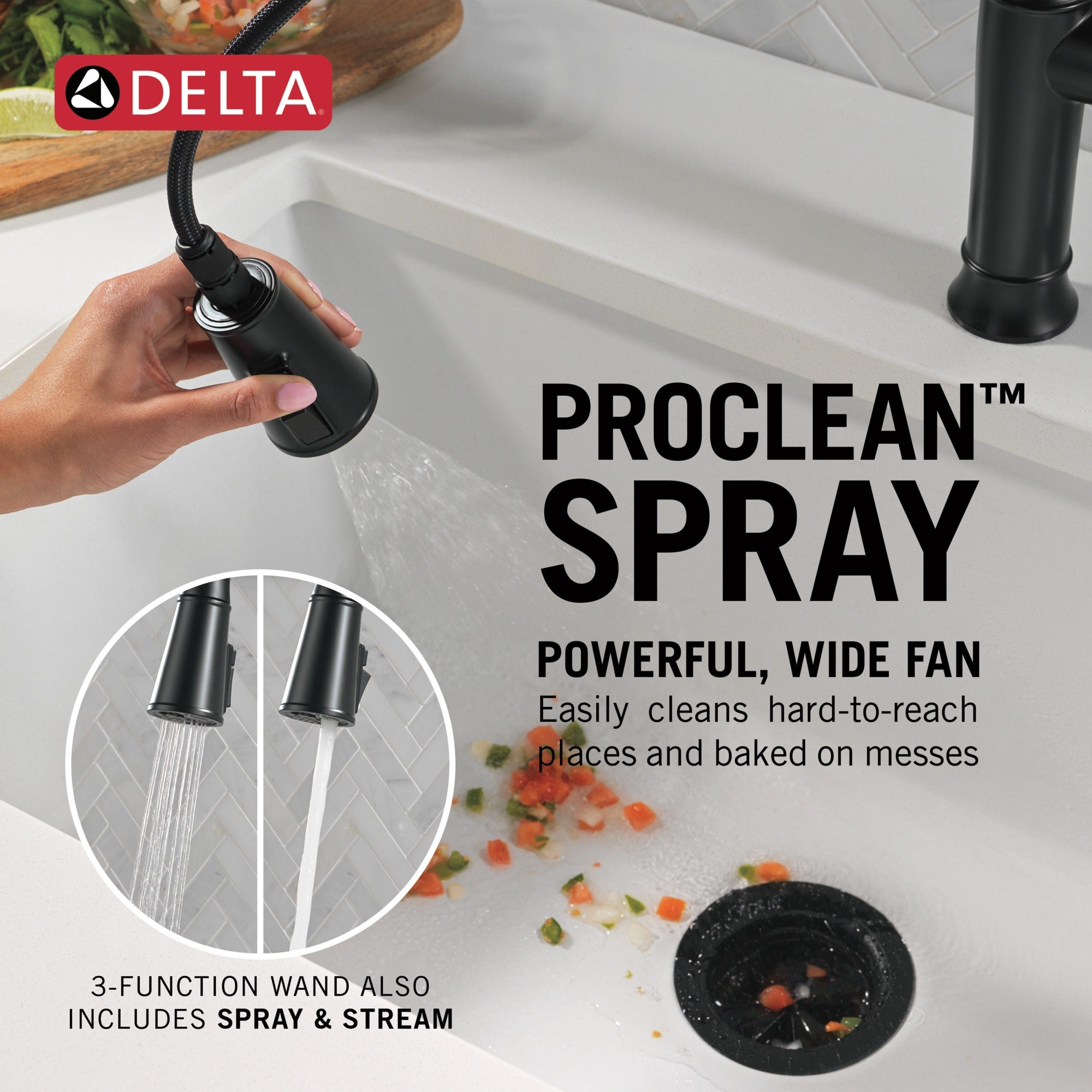 Delta Renaldi™ Single Handle Pull-Down Kitchen Faucet