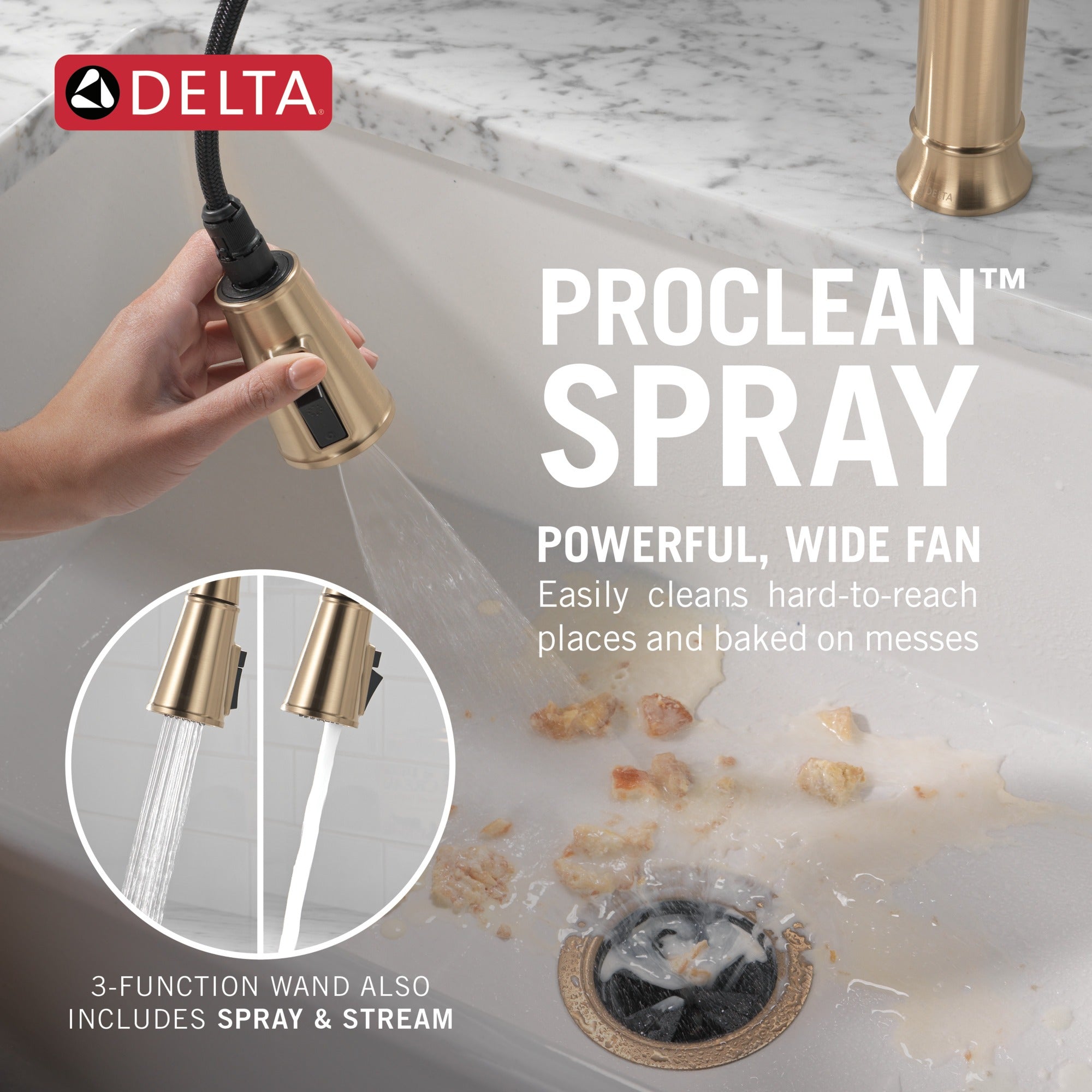 Delta Renaldi™ Single Handle Pull-Down Kitchen Faucet