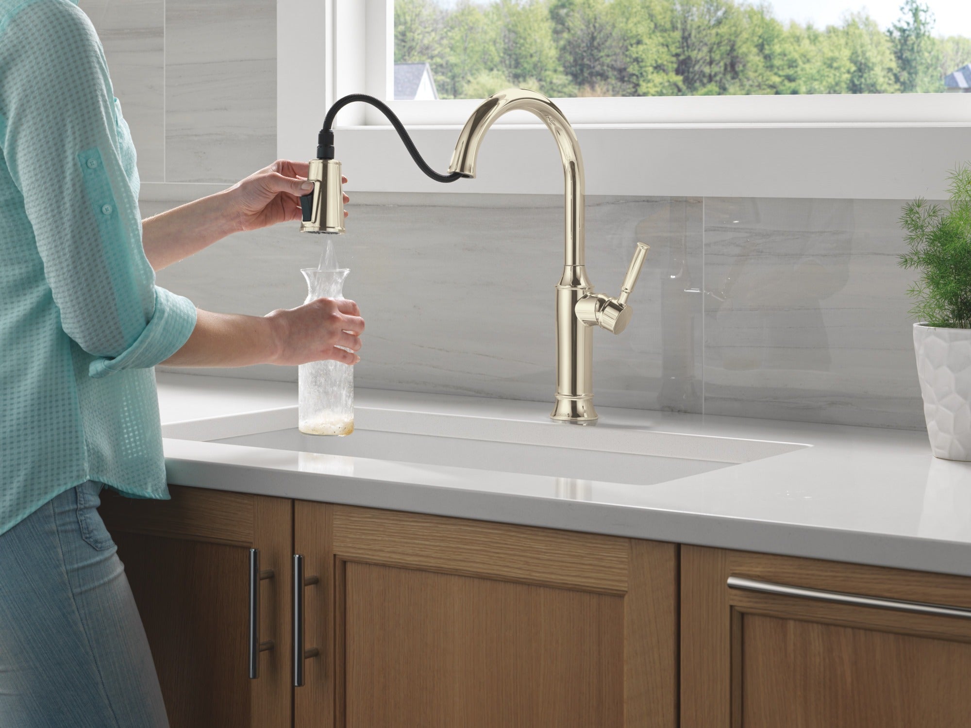 Delta Renaldi™ Single Handle Pull-Down Kitchen Faucet