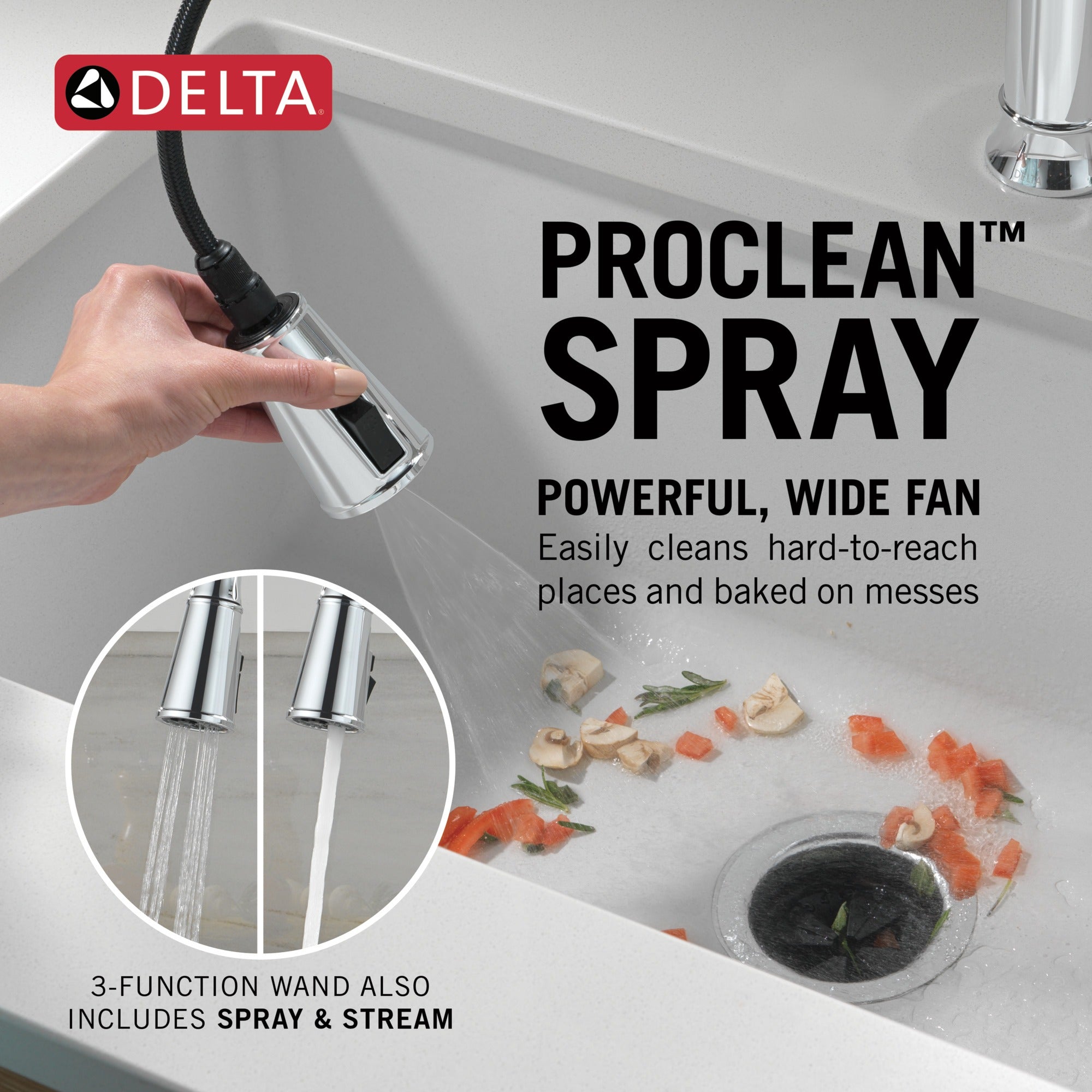 Delta Renaldi™ Single Handle Pull-Down Kitchen Faucet