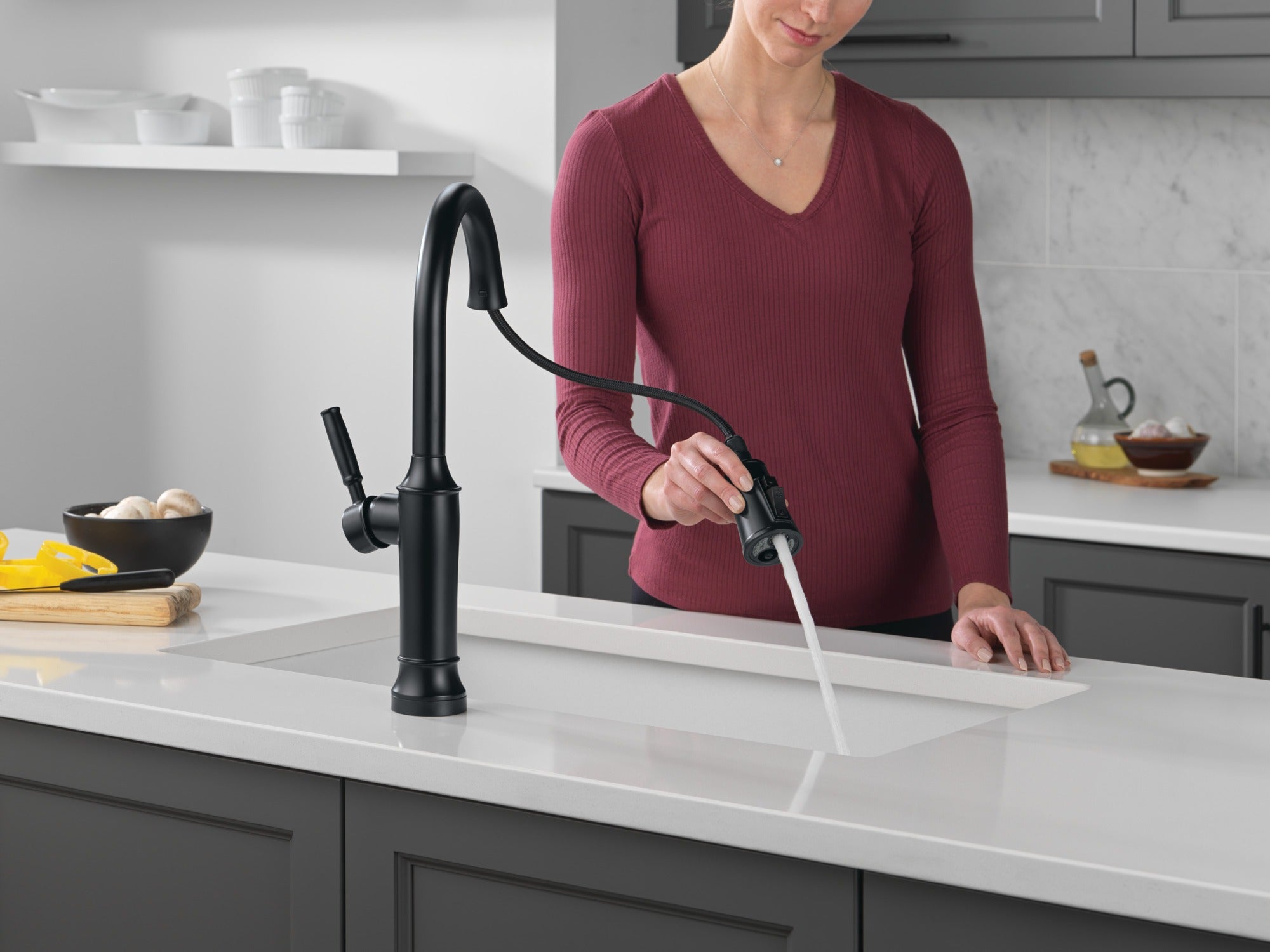Delta Renaldi™ Touch<sub>2</sub>O® Technology Kitchen Faucet with Touchless Technology