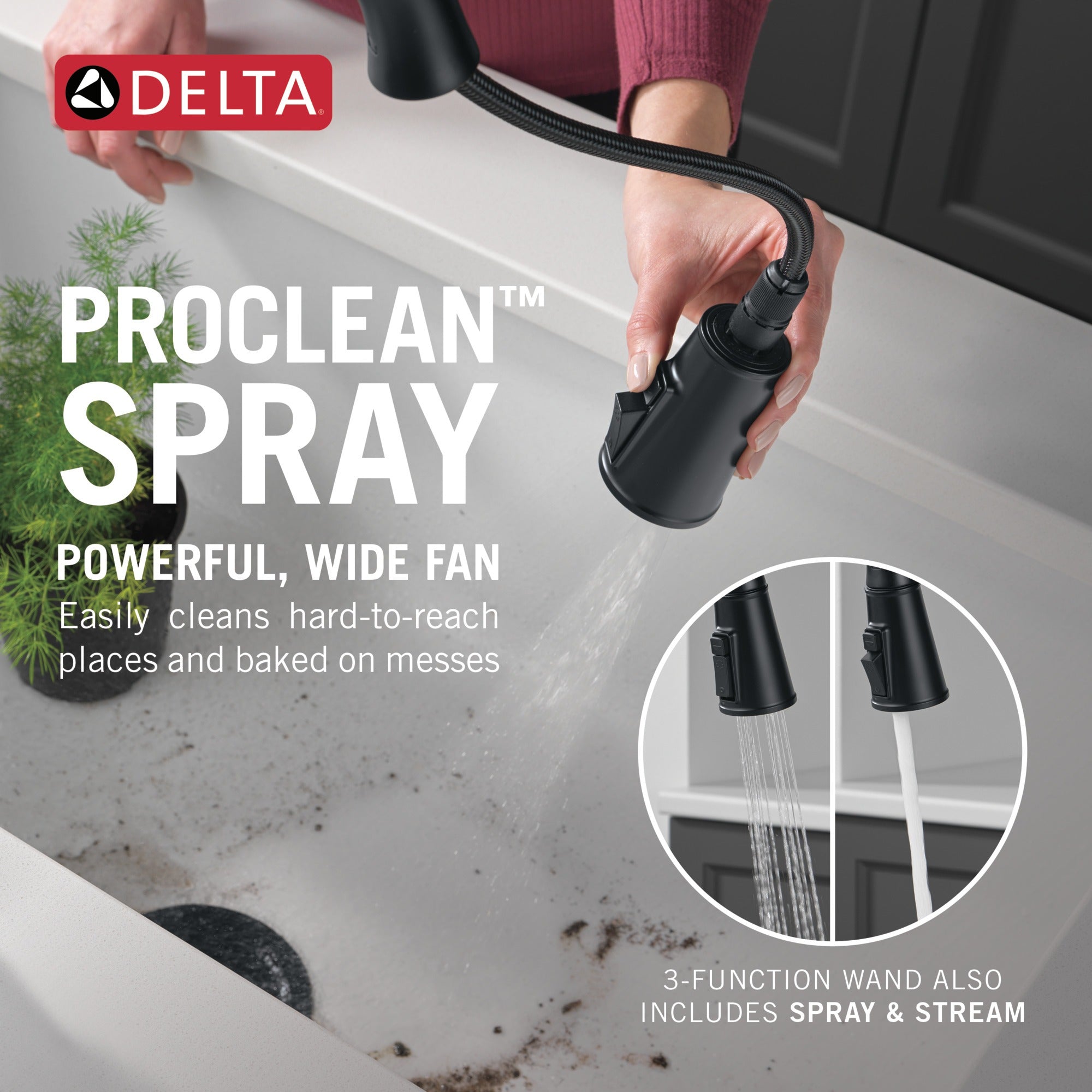 Delta Renaldi™ Touch<sub>2</sub>O® Technology Kitchen Faucet with Touchless Technology