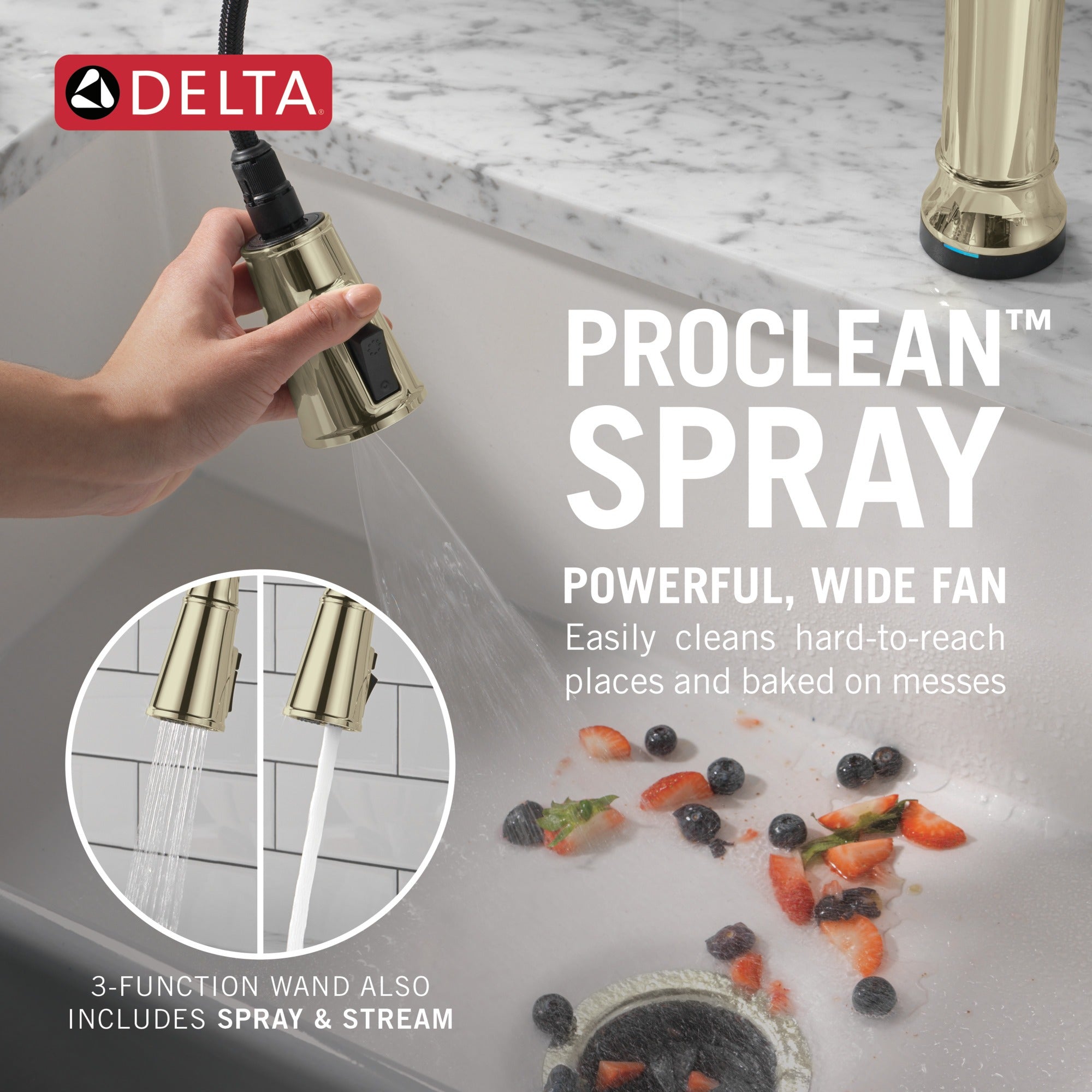 Delta Renaldi™ Touch<sub>2</sub>O® Technology Kitchen Faucet with Touchless Technology