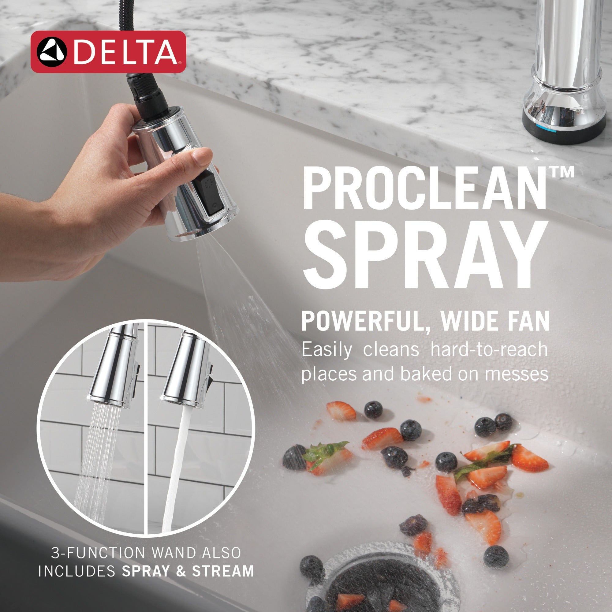 Delta Renaldi™ Touch<sub>2</sub>O® Technology Kitchen Faucet with Touchless Technology
